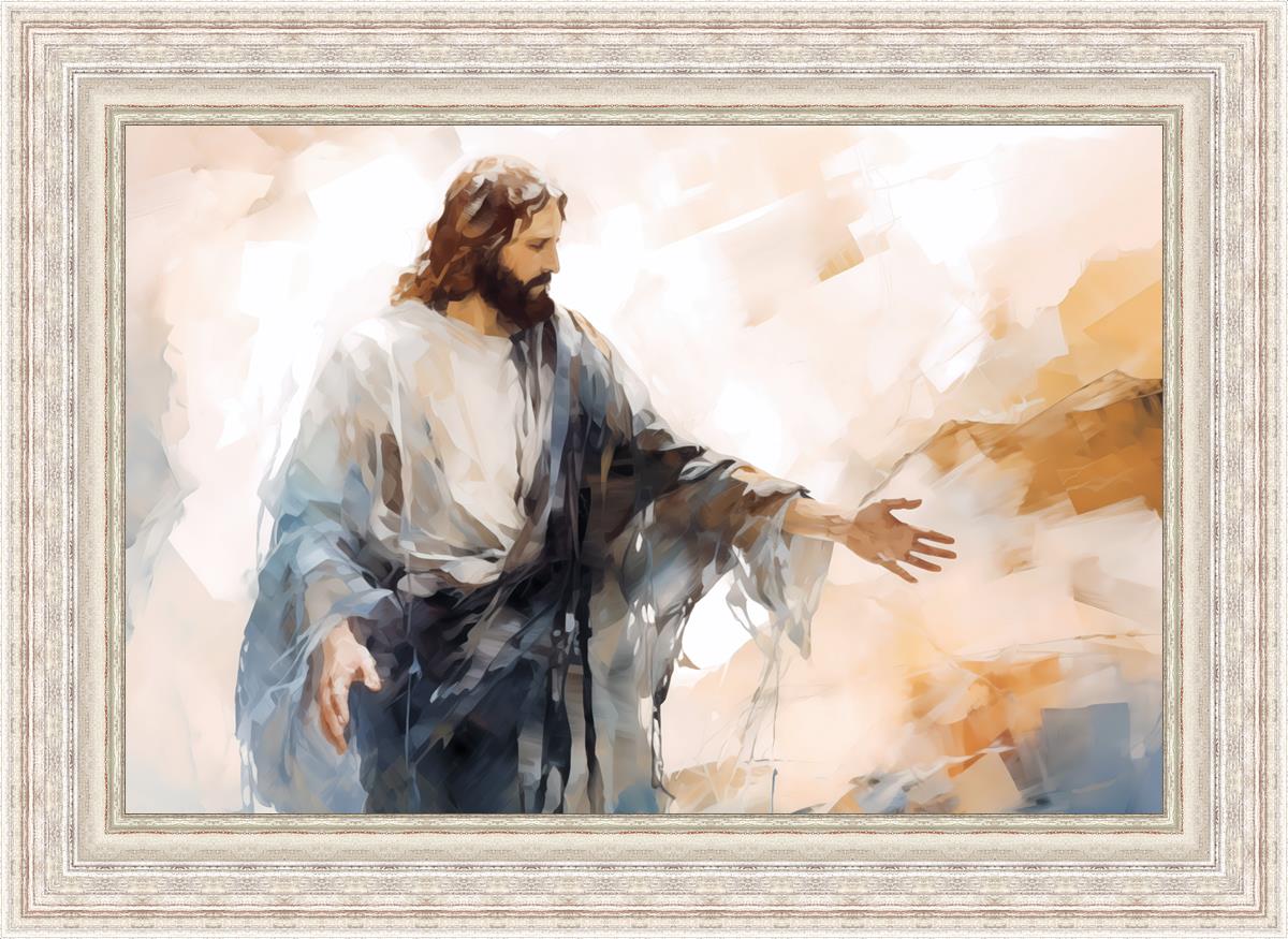 Come Unto Me By Gabriel Heaton - Inspirational Christian Wall Art for Home & Church Decor | Perfect for Living Room, Bedroom & Office