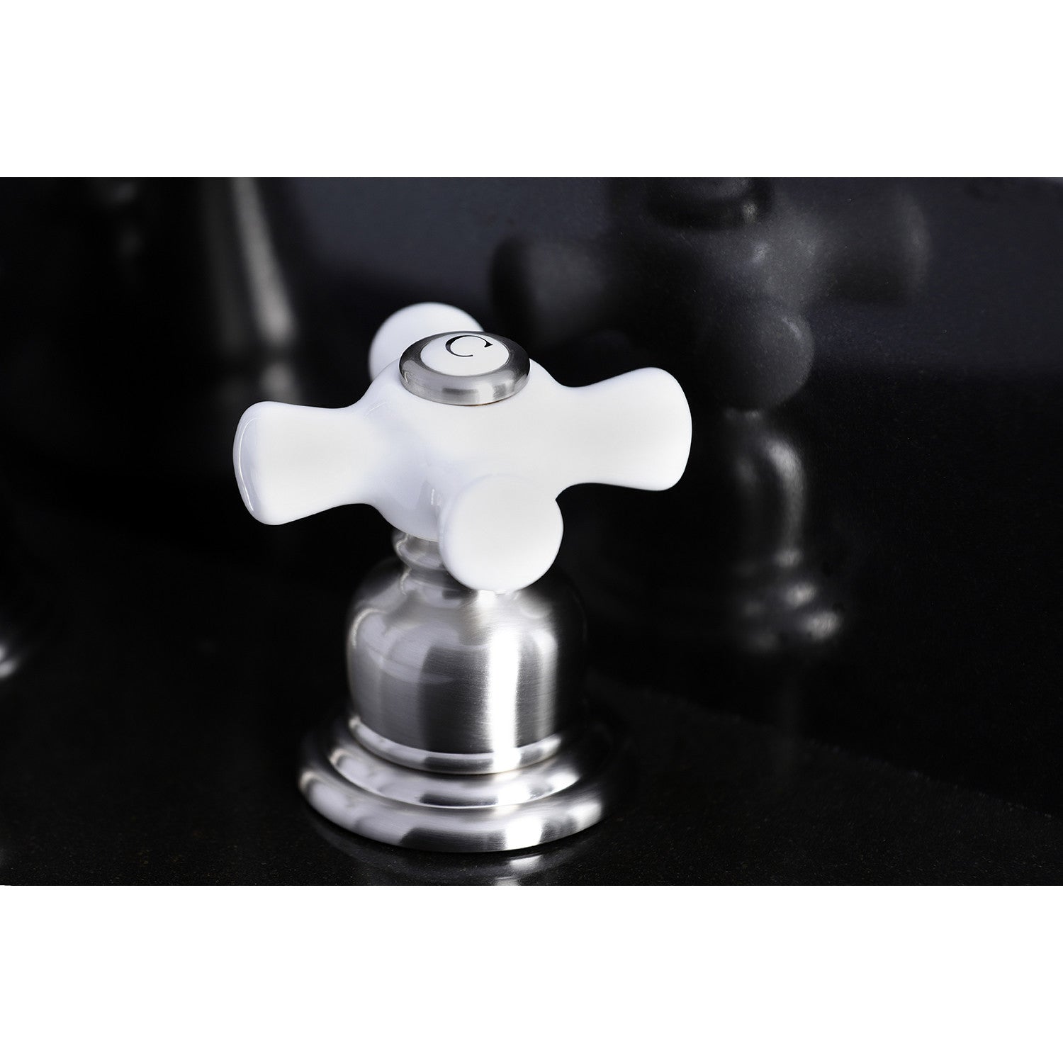 American Classic FSC1978PX Brushed Nickel Widespread Bathroom Faucet - 3 Hole Deck Mount with Pop Up Drain - Perfect for Modern Bathroom Renovations & Home Upgrades