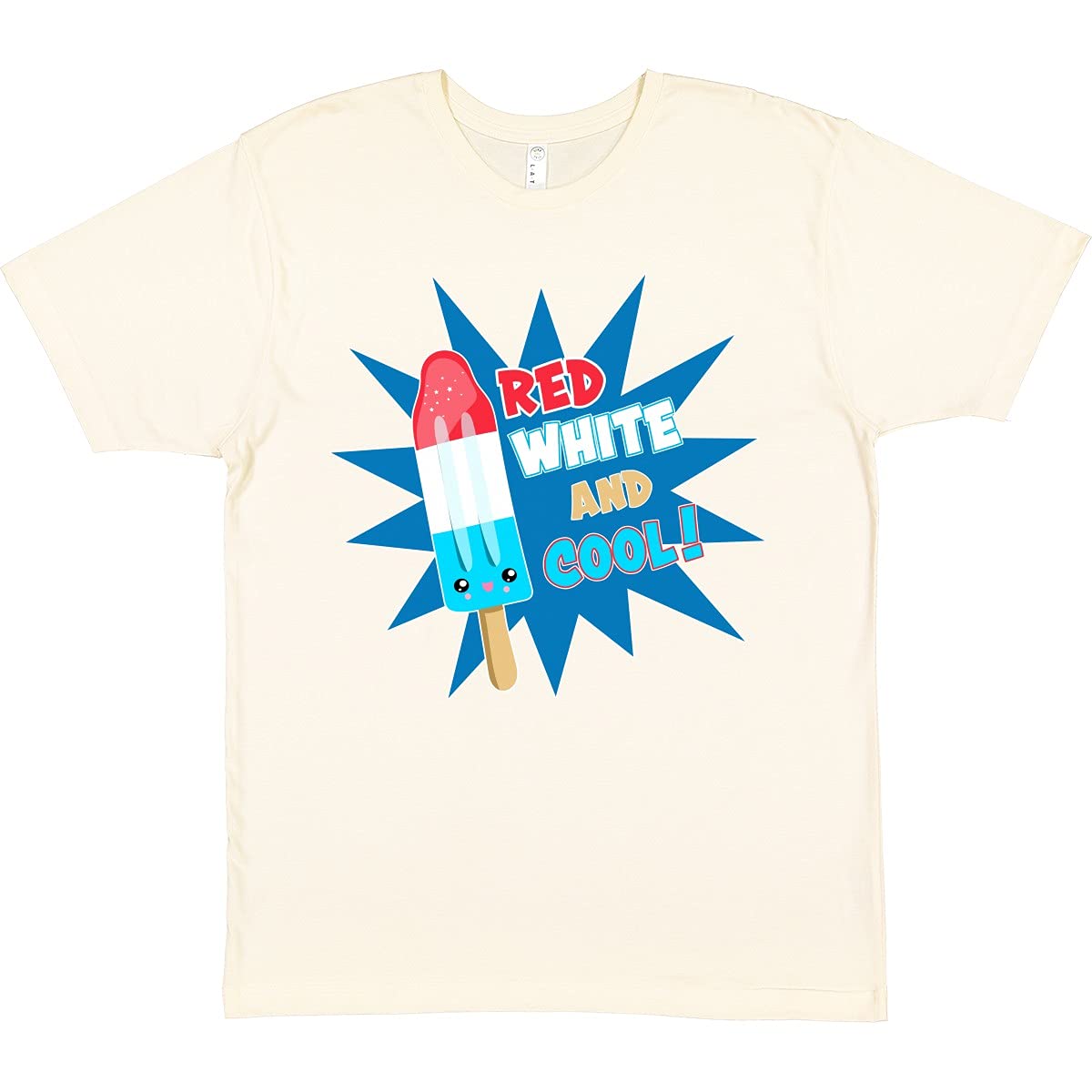 Inktastic Patriotic Red, White & Blue Cool Graphic T-Shirt for Men & Women - Perfect for 4th of July, Memorial Day & Summer Outfits