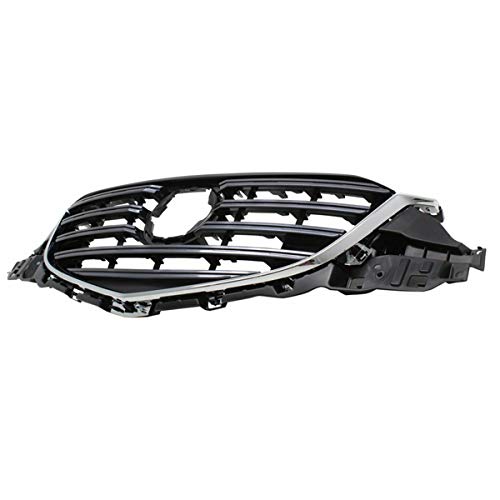 2016-2022 Mazda CX-5 Front Grille Assembly - Chrome Shell with Grey Insert | Replacement Grill Compatible with CX5 | Perfect for Car Upgrades & Off-Road Style Enhancement