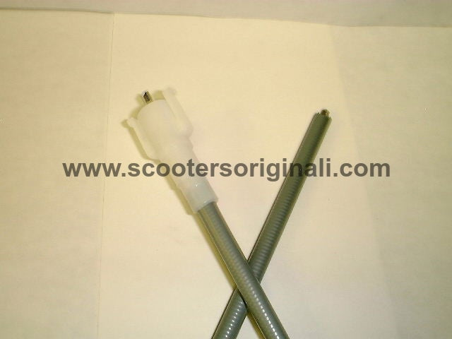 Vespa Speedometer Cable Complete Replacement for Late Small Frame Models - Perfect for Scooter Repair & Maintenance