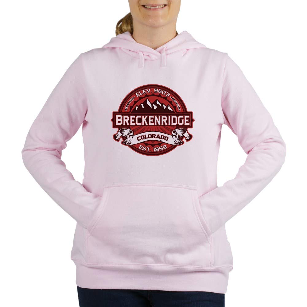 Breckenridge Red Women's Hooded Sweatshirt - Cozy Fleece Pullover for Casual Wear & Winter Outfits | Perfect for Coffee Dates, Travel & Outdoor Adventures