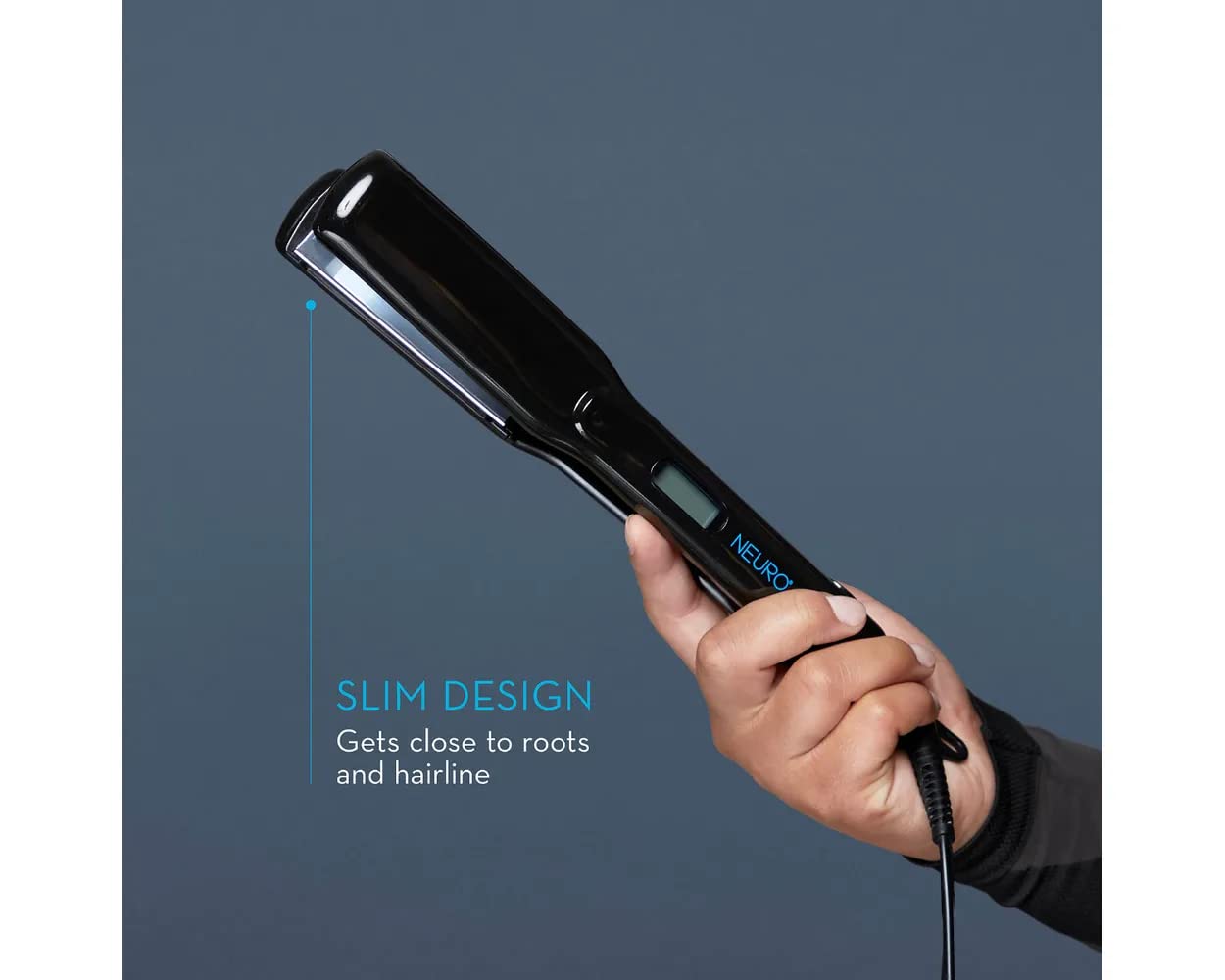 Paul Mitchell Neuro Smooth Titanium Flat Iron - Adjustable Heat Settings for Advanced Hair Smoothing & Straightening | Perfect for Salon & Home Use, Travel-Friendly Styling Tool