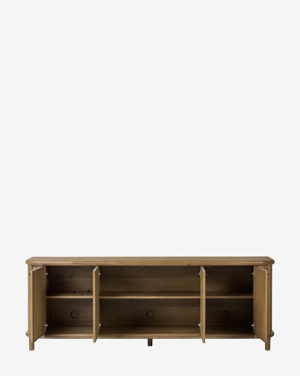 Modern Rolette Sideboard Buffet Cabinet - Stylish Storage for Dining Room, Living Room & Entryway - Perfect for Organizing Dishes, Linens & Home Decor