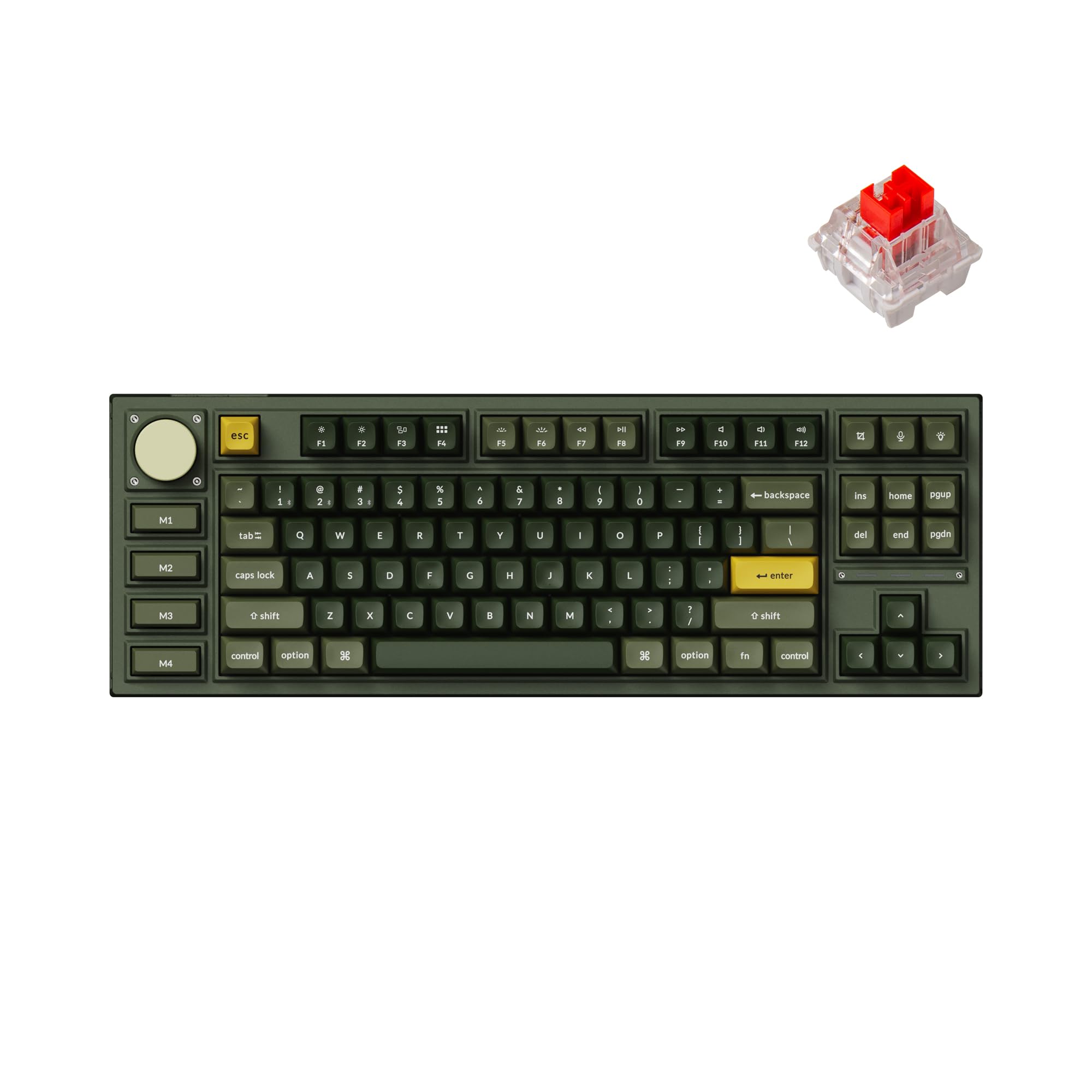 Keychron Q3 Pro SE Wireless Custom Mechanical Keyboard - Full Aluminum, QMK Programmable, TKL Layout, Bluetooth/Wired RGB, Hot-Swappable K Pro Red Switches (Mac/Windows/Linux Compatible) - Perfect for Gaming, Coding & Office Work
