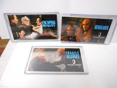 Star Trek Generations Movie Trading Cards - 3 Foil Insert Cards Set for Collectors & Fans - Perfect for Display, Gifts & Memorabilia
