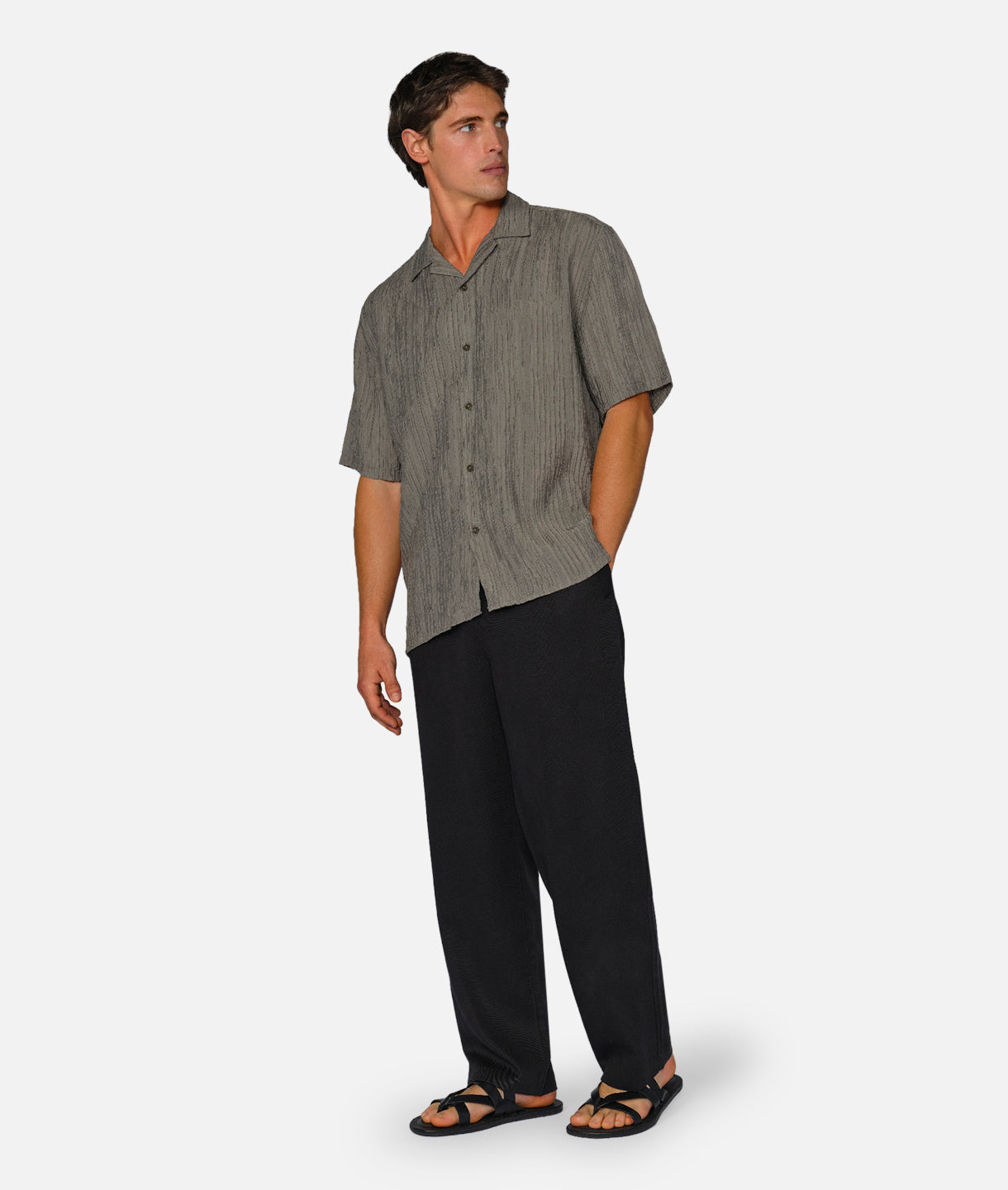 Magliana Short Sleeve Shirt in Moss Green - Stylish Casual Wear for Men | Perfect for Outdoor Activities & Summer Outfits