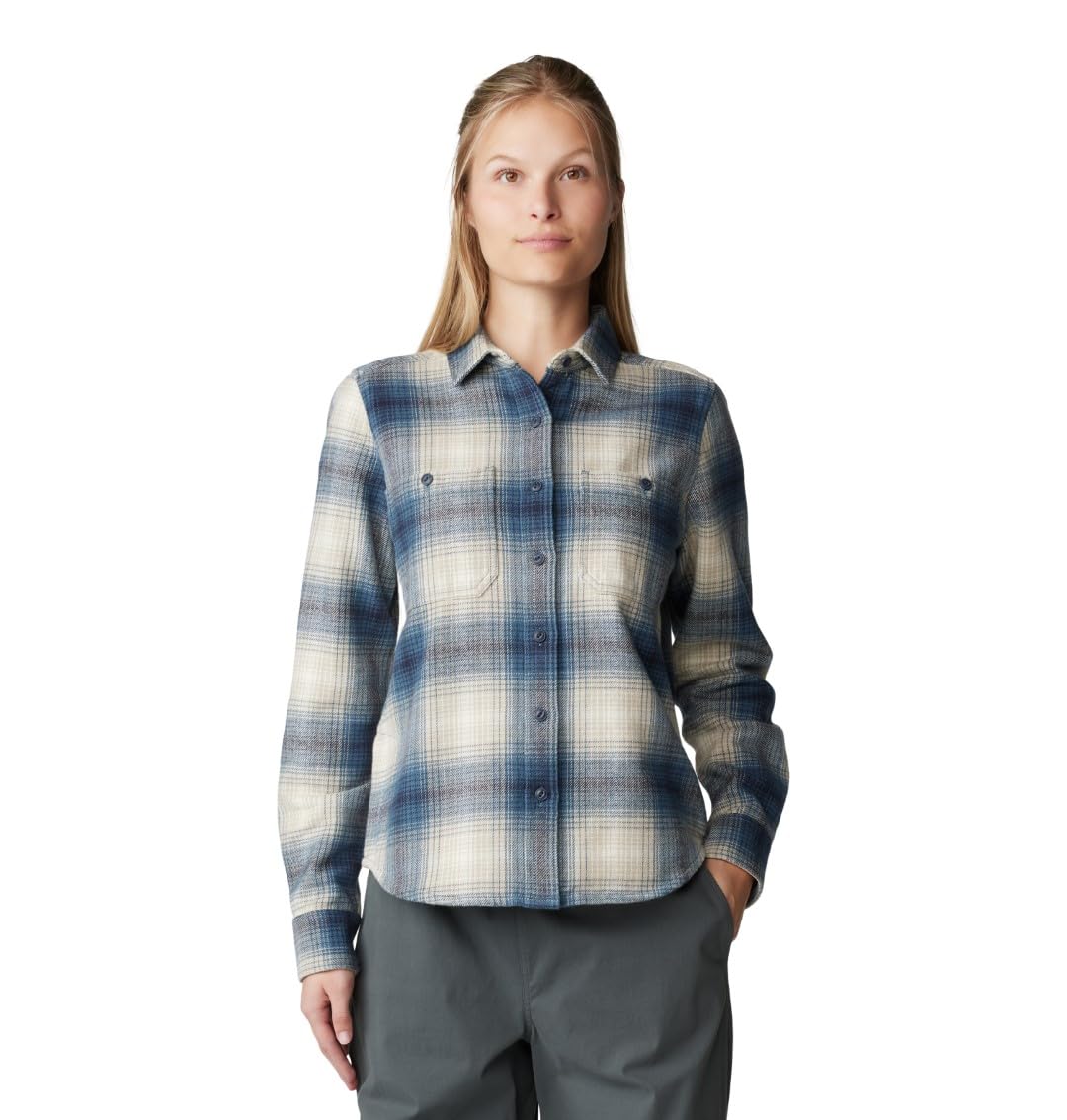 Mountain Hardwear Women's Plusher Long Sleeve Shirt - Soft Fleece Pullover for Hiking, Camping & Outdoor Adventures
