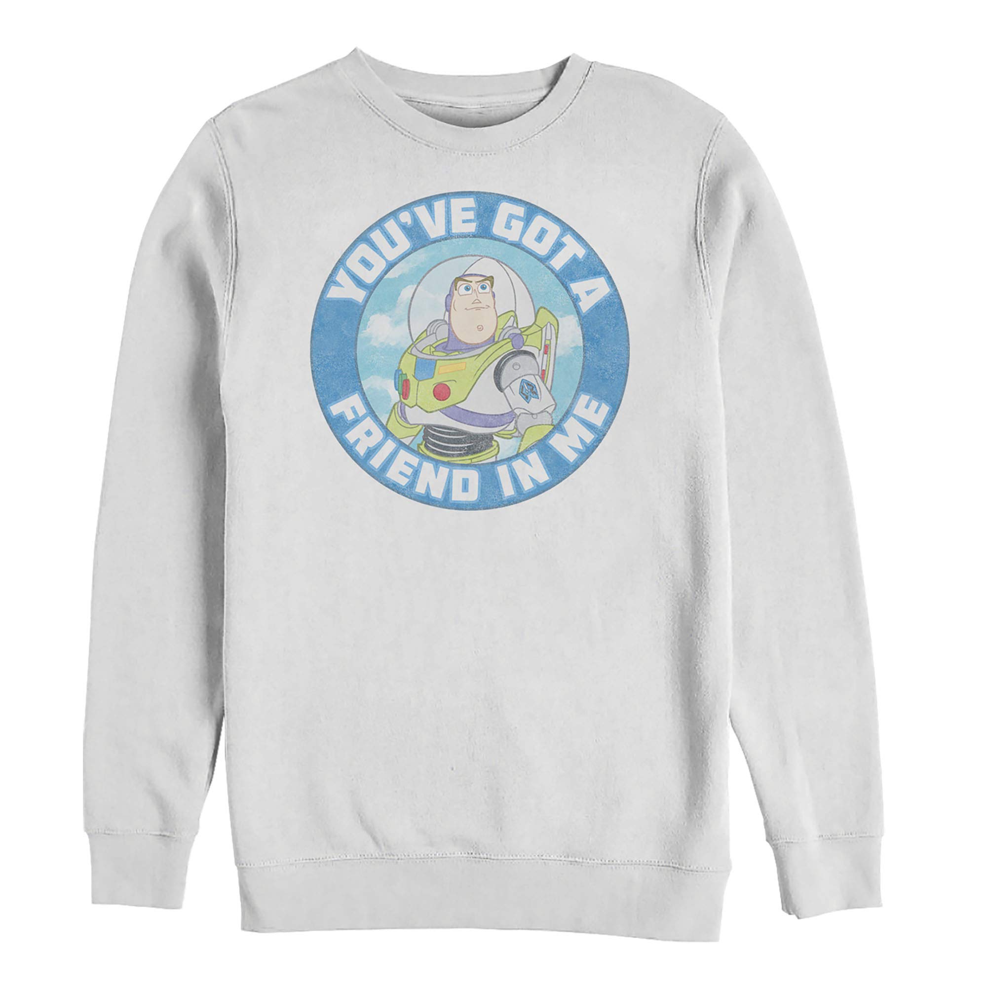 Men's Toy Story 'You've Got a Friend in Me' Buzz Lightyear Graphic Hoodie - Casual Pullover Sweatshirt for Disney Fans, Movie Lovers & Everyday Wear