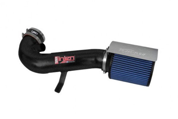 2011 Ford Mustang 5.0L PowerFlow Cold Air Intake System - Wrinkle Black Finish - High Performance Air Filter for Improved Horsepower & Acceleration - Perfect for Street Racing & Car Shows