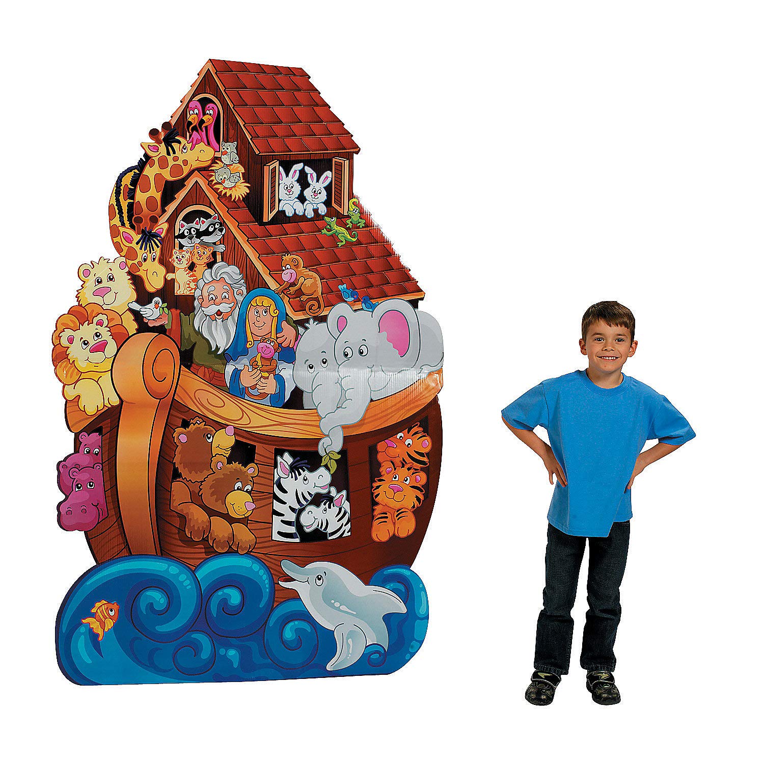 Noah's Ark Standup Party Decor - Large Floor Standup for Birthday, Baby Shower & Themed Events - 1 Piece