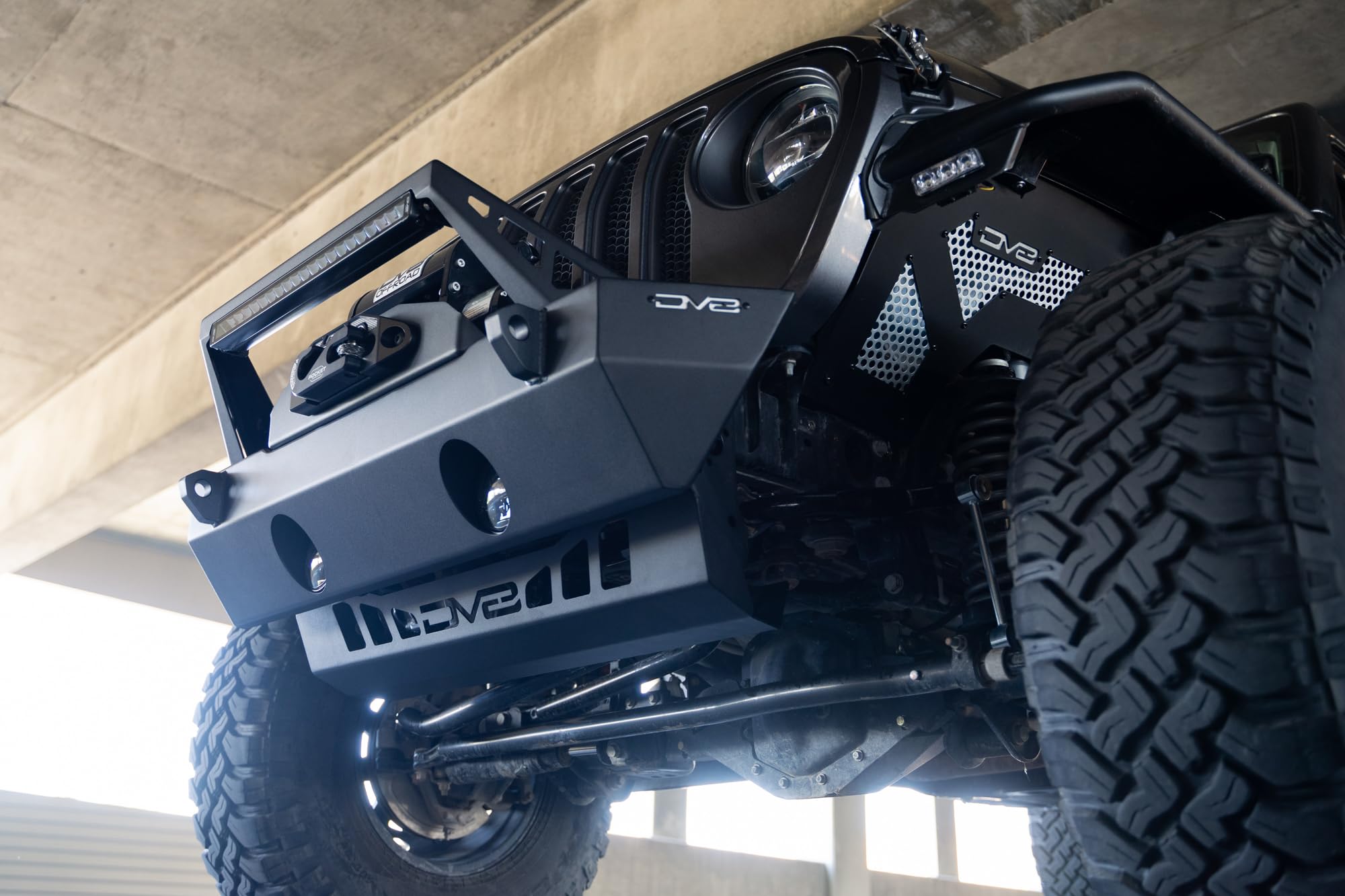 Dv8 Offroad SPJL-02 DVE Heavy Duty Skid Plates for Jeep Wrangler & Gladiator - Off-Road Protection Underbody Armor for Rock Crawling & Trail Adventures