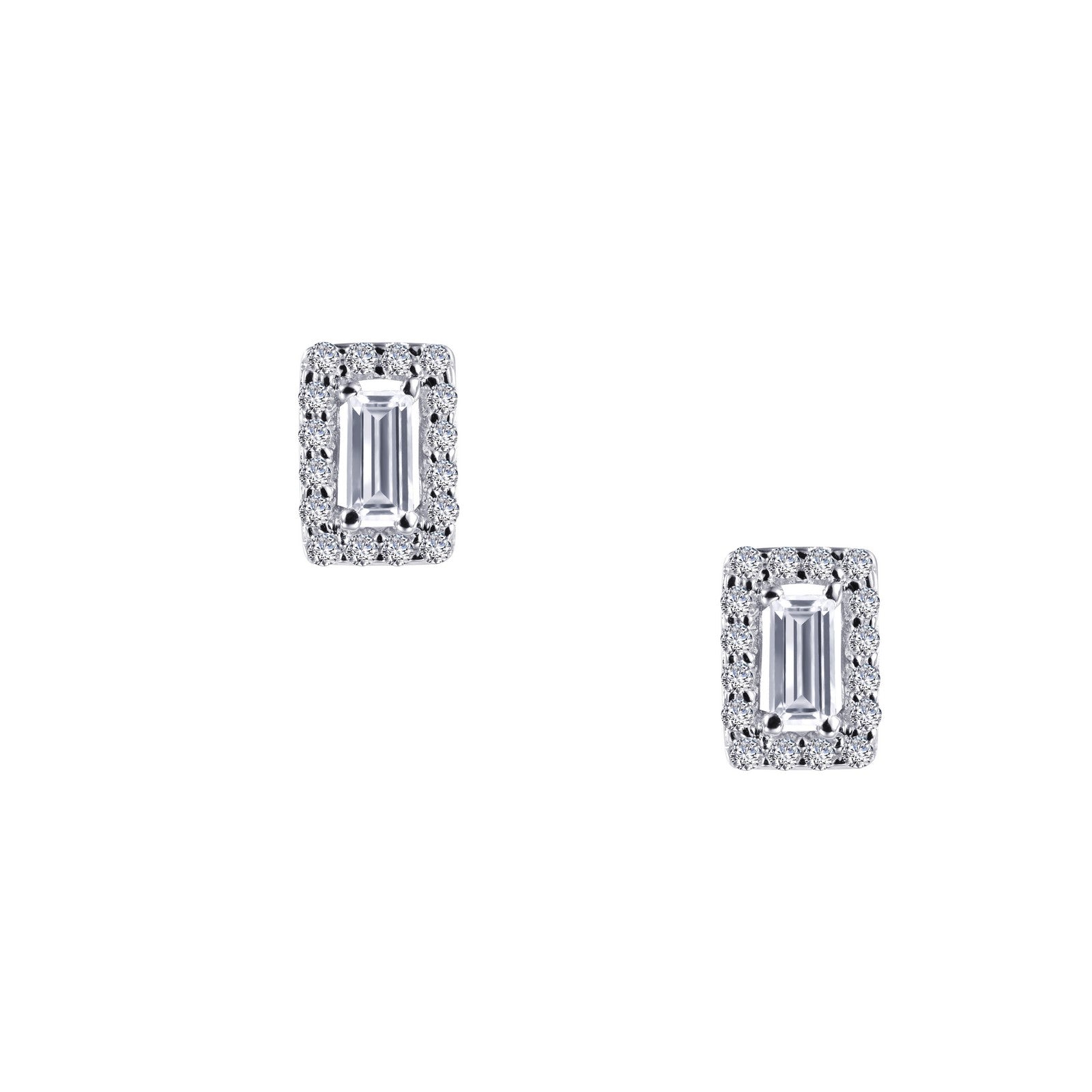 0.52 CTW Diamond Halo Stud Earrings for Women - 14K White Gold Elegant Bridal Jewelry Gift for Wedding, Anniversary & Special Occasions