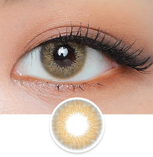 Premium Silicone Hydrogel Contact Lenses - Mix Ann Signal Brown (2 Pack) | BOGO Free | Comfortable & Breathable for Daily Wear | Perfect for Cosplay, Halloween, and Special Events