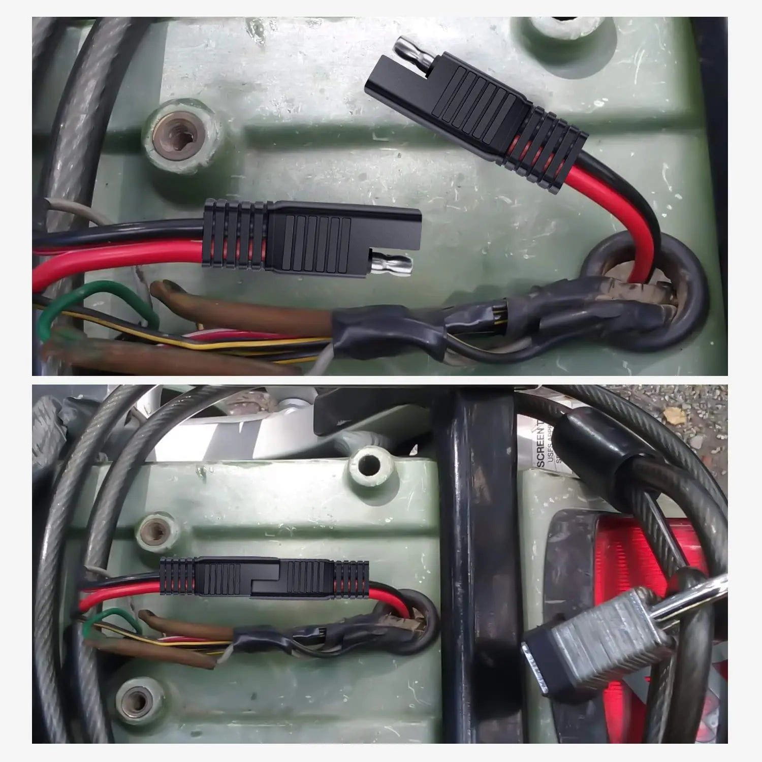 10 Gauge 2 Pin Quick Disconnect Harness - Heavy Duty Electrical Connector for Automotive, Marine, and Industrial Applications | Easy Installation & Secure Connection