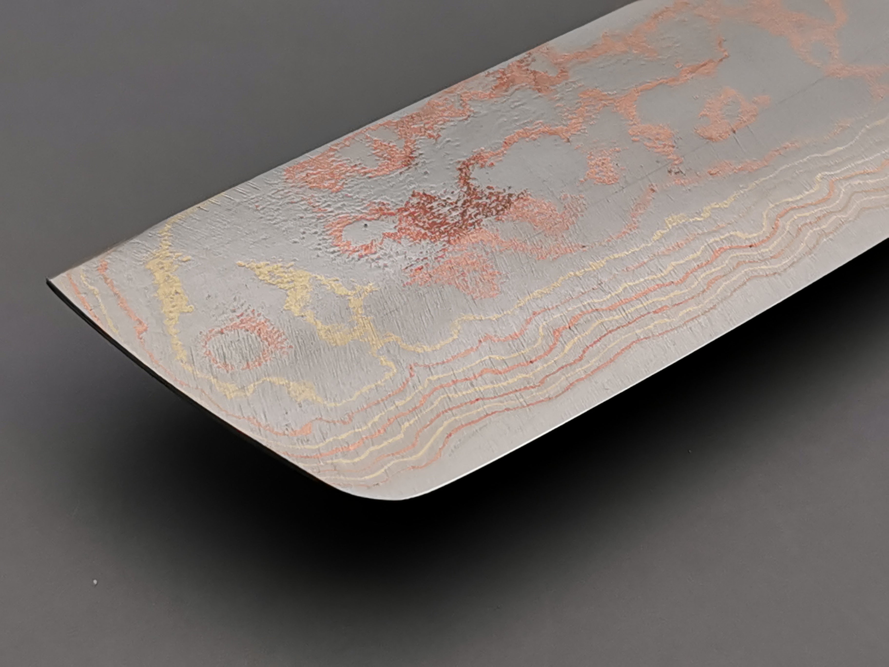 Takeshi Saji Rainbow Damascus Nakiri Knife - Japanese Chef Knife for Vegetables & Sushi - Perfect for Home Cooking & Professional Kitchens