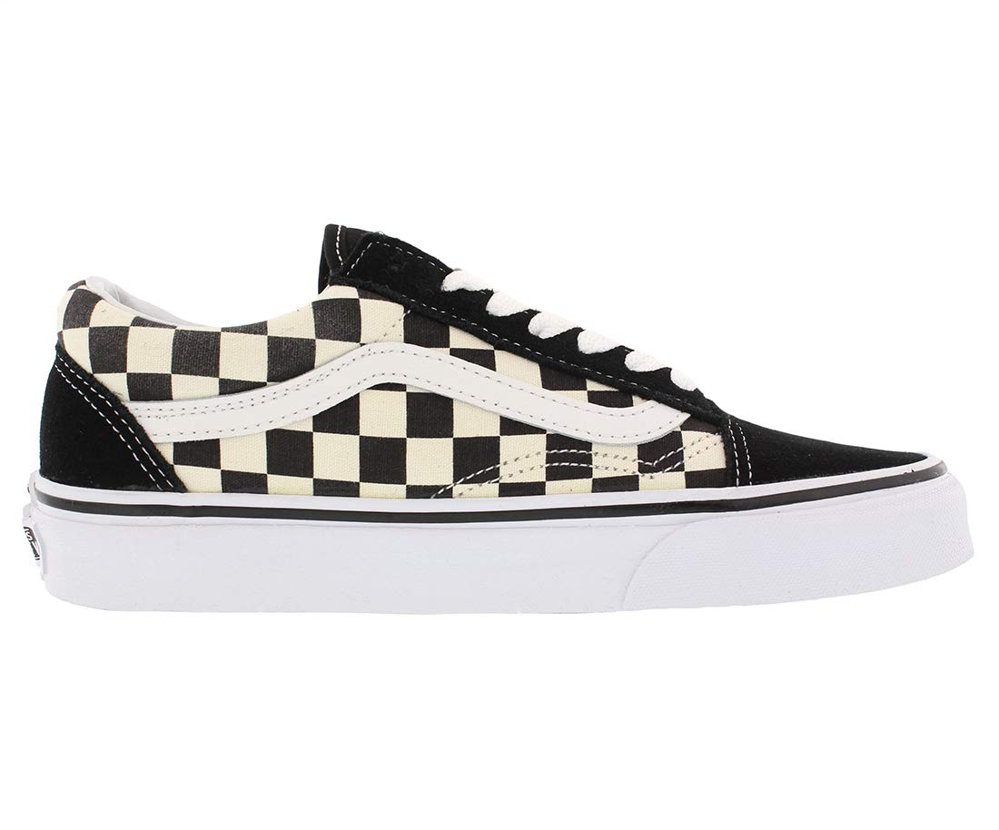 Vans Old Skool Black & White Unisex Skate Shoes - Women's Size 8 / Men's Size 6.5 - Classic Sneakers for Streetwear, Casual Outfits & Skateboarding