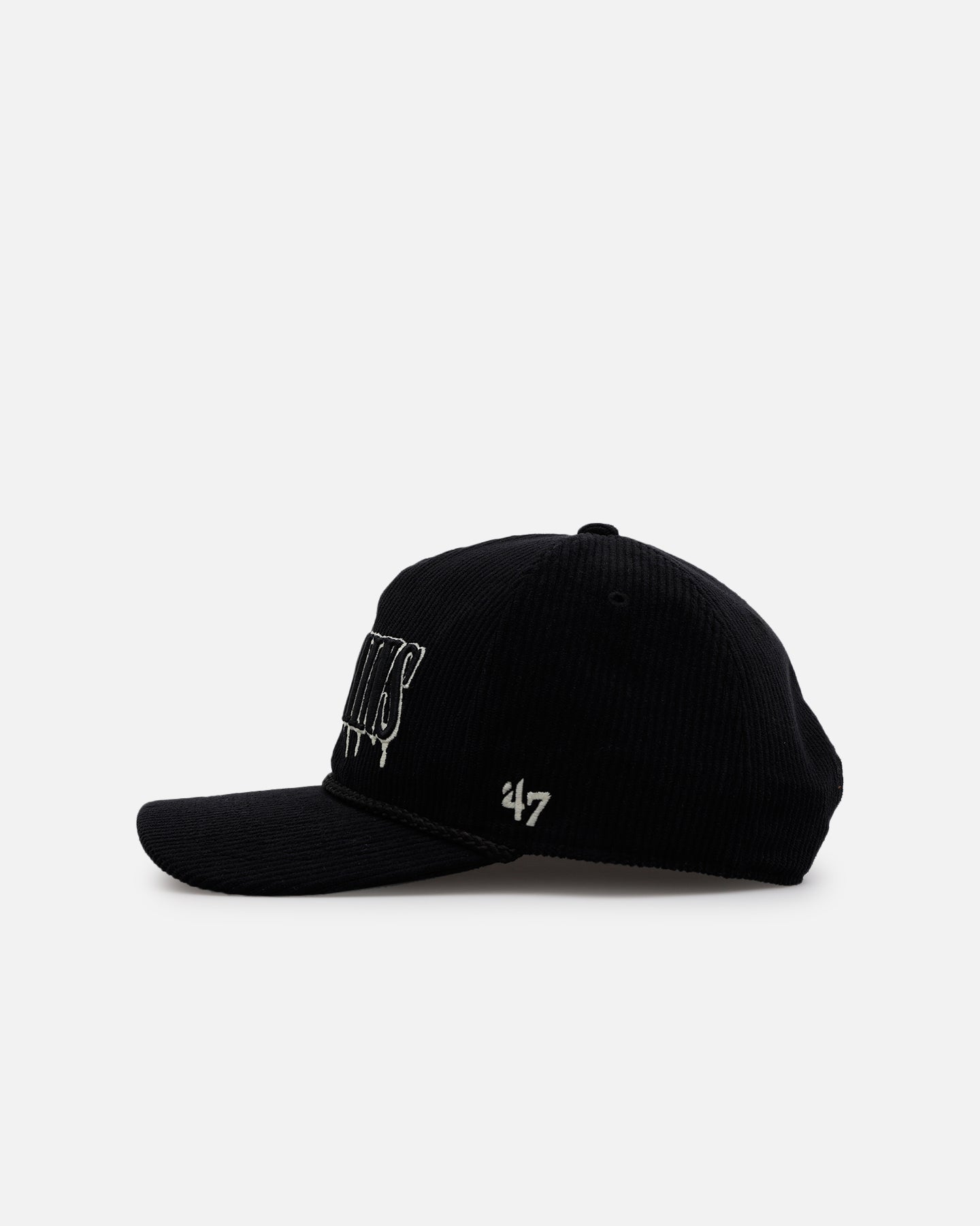 47 Brand Miami Dolphins 'Slasher' 47 Hitch Corduroy Snapback Black Hat - Official NFL Adjustable Cap for Men & Women - Perfect for Game Day, Sports Events & Casual Wear