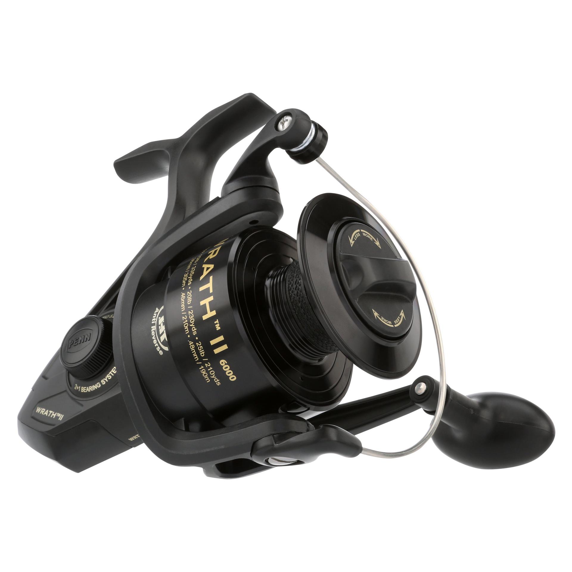 Wrath® II Spinning Reel - High Performance Saltwater Fishing Reel with Smooth Drag System | Perfect for Offshore, Surf, and Pier Fishing