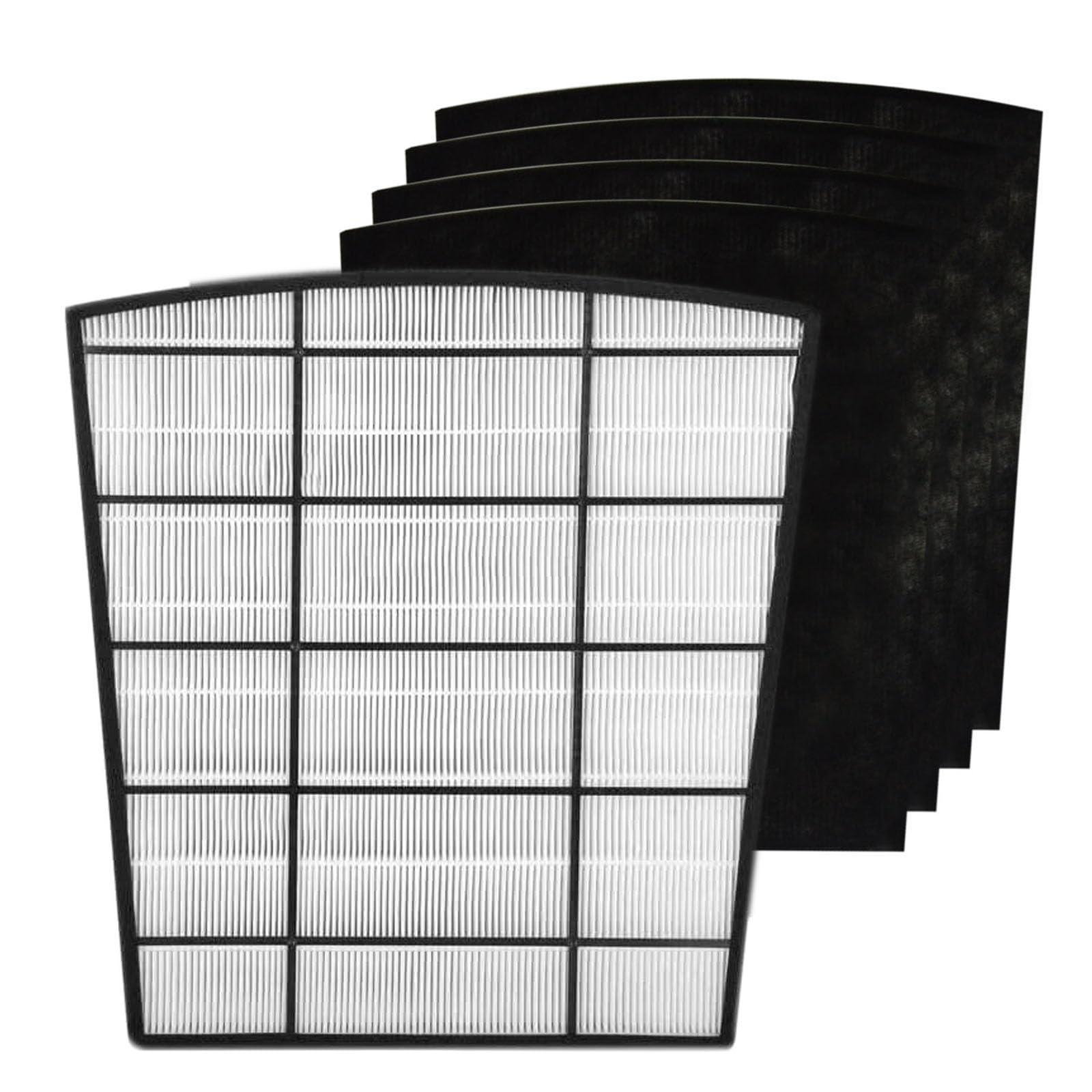 PUREBURG Replacement H13 True HEPA Filter + 4 Activated Carbon Pre-Filters Compatible with Hunter HP800 Air Purifier - Removes Dust, VOCs, Odors for Cleaner Indoor Air - Ideal for Home, Office, and Allergy Relief