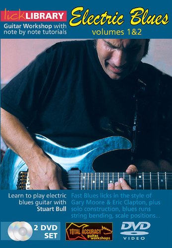 Electric Blues Guitar Lessons Vol 1 & 2 - Learn Blues Guitar Techniques & Solos for Beginners to Advanced Players | Perfect for Home Practice, Jam Sessions & Stage Performances