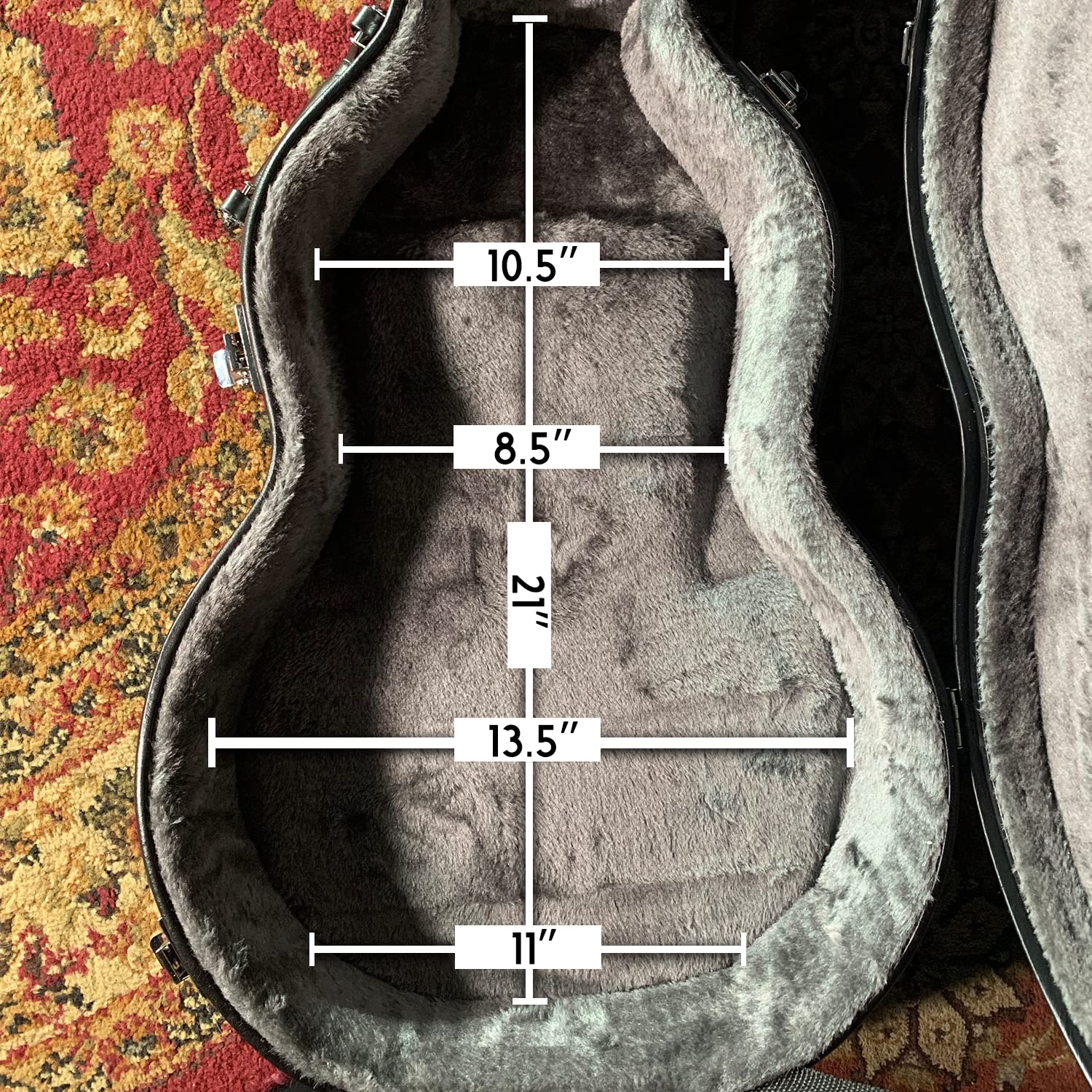 ChromaCast CC-PS-LPC Pro Series Electric Guitar Hard Case - Durable Protective Travel Storage for Les Paul Style Guitars - Perfect for Gigging, Touring & Home Storage