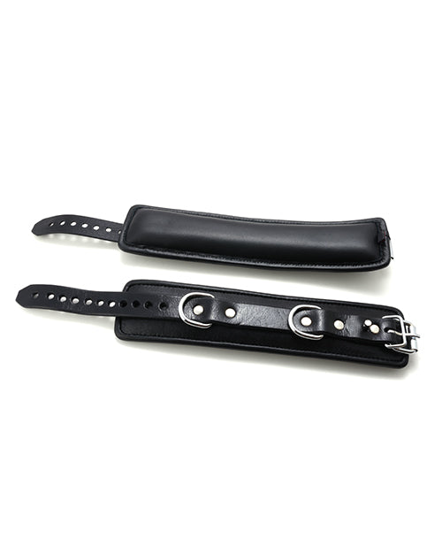 665 Padded Locking Wrist Restraint - Black - Secure & Comfortable Restraints for BDSM, Bondage, Role Play & Adult Play