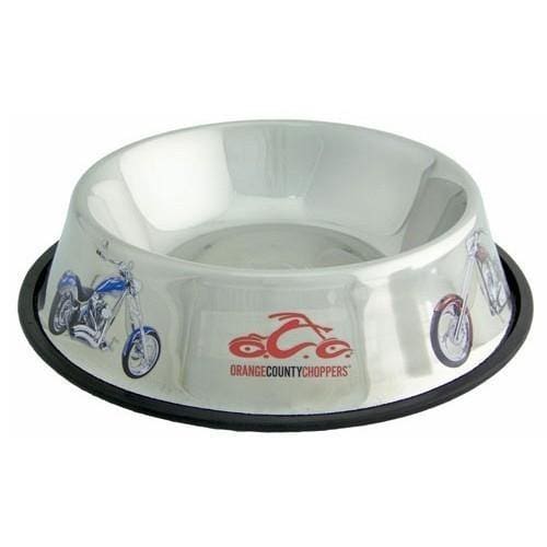 Premium OCC Stainless Steel Dog Bowl - Non-Slip, Chew-Proof Pet Food & Water Dish for Large & Small Dogs - Ideal for Indoor, Outdoor, Travel & Vet Visits