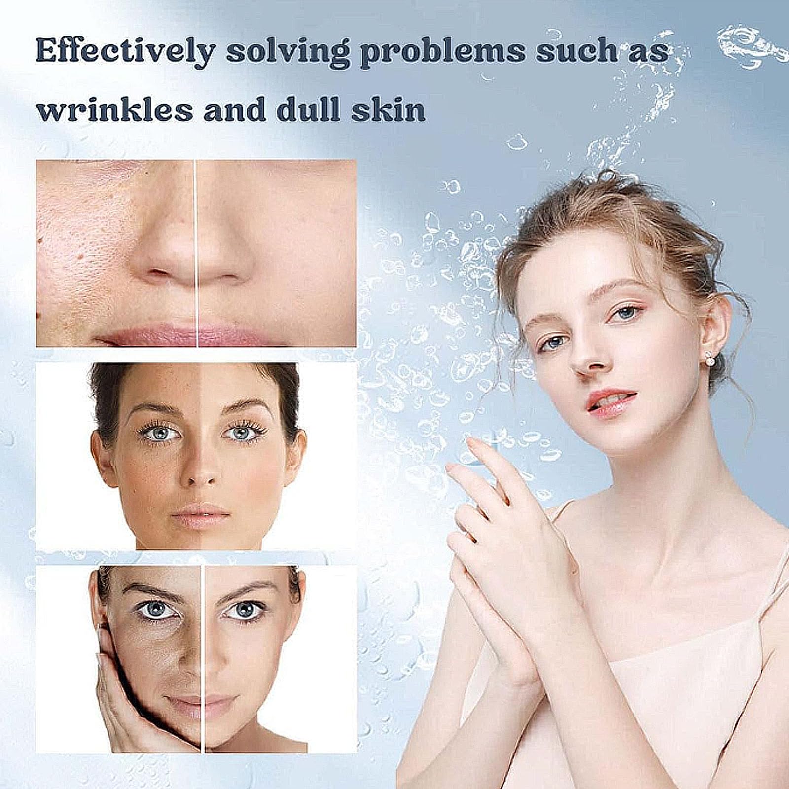 Dpoiex Anti-Wrinkle Collagen Face Mask - Overnight Deep Hydration & Lifting Treatment for Wrinkles - Perfect for Nighttime Skincare Routine & Spa Days