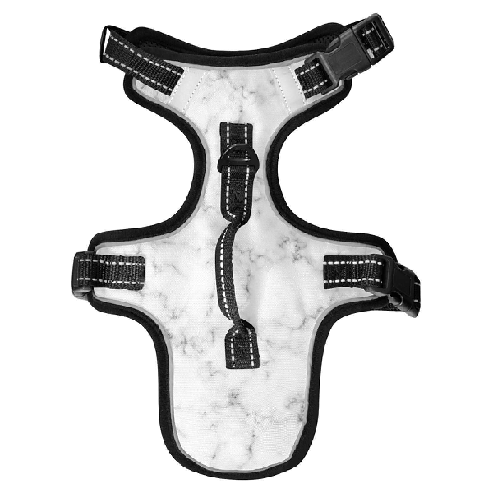 Xigua Reflective No-Pull Dog Harness - Breathable Marble Pet Vest with Nylon Handle for Small & Medium Dogs - Perfect for Walking, Running & Outdoor Adventures