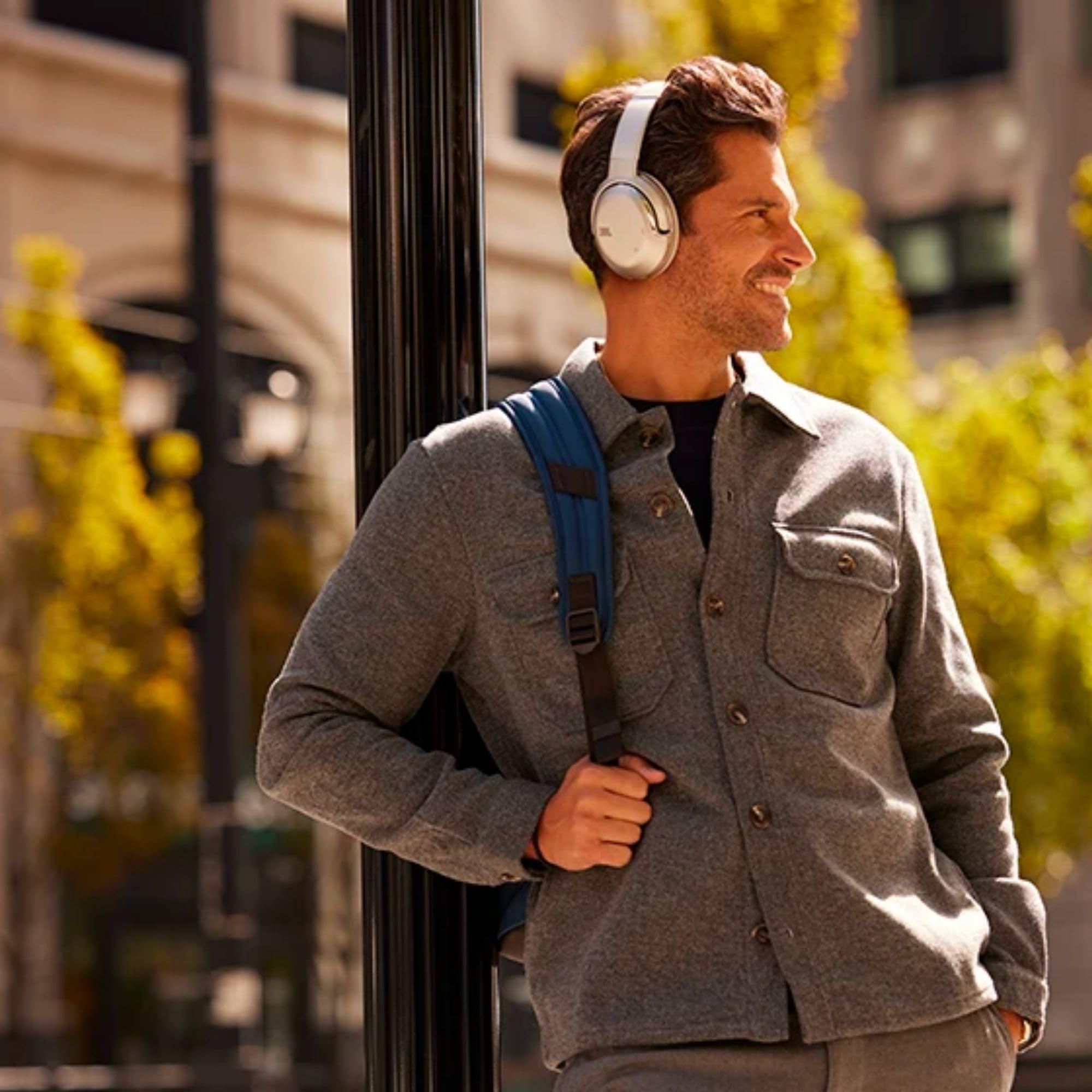 JBL Tour One M2 Wireless Over-Ear Noise Cancelling Headphones - 50H Playtime, Hi-Res Audio, Bluetooth 5.3 - Champagne Gold (Perfect for Travel, Work & Music Lovers)