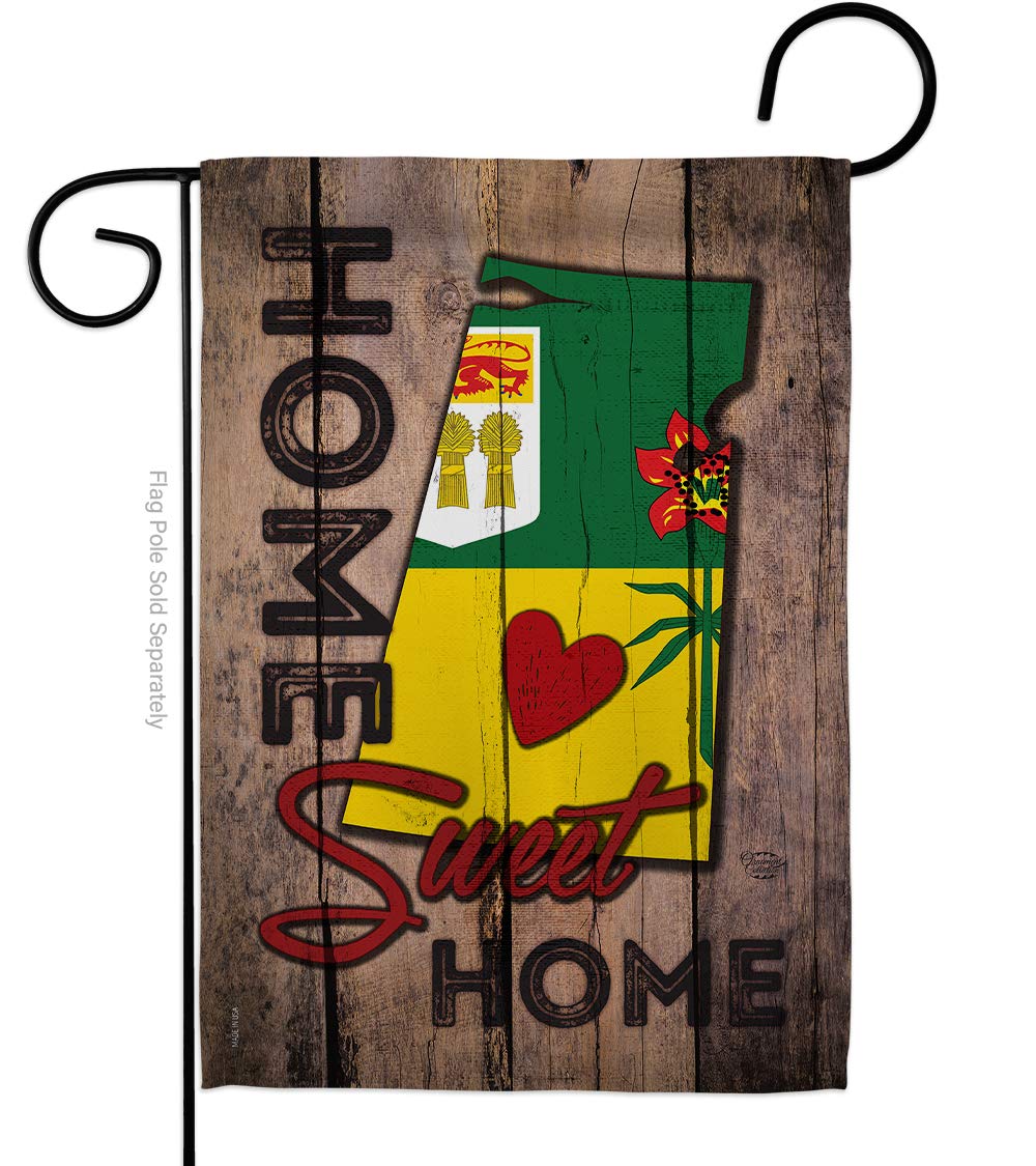Canada Saskatchewan Home Sweet Home World Flags Decorative Vertical Garden Flag 13