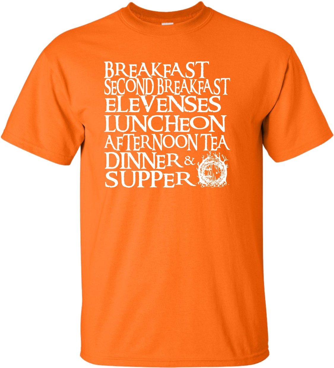 Go All Out Adult The Seven Daily Meals Graphic T-Shirt - Casual Funny Food Lover Tee for Men & Women - Perfect for Work, Parties & Everyday Wear