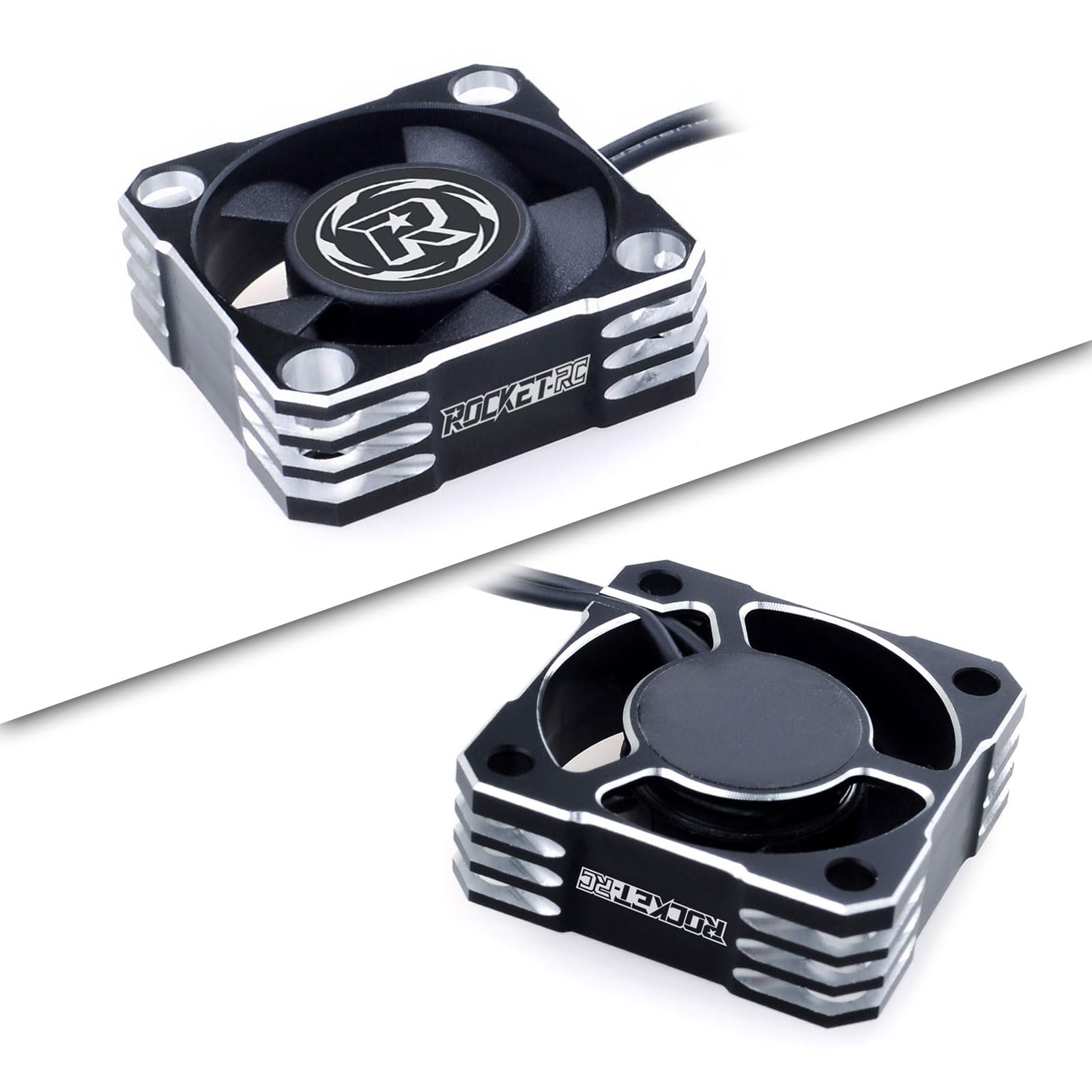 High-Speed 30mm RC Cooling Fan - 28000RPM Aluminum Heatsink for ESC & Motor Cooling | Compatible with 1/8 1/10 1/12 Scale RC Cars & Trucks (Silver) | Perfect for Drift Racing, Off-Road Bashing & High-Performance RC Models