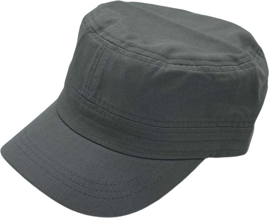 Vintage Washed Cotton Military Caps - Army Cadet Style Hats for Men & Women | Perfect for Outdoor Activities, Hiking, and Casual Wear