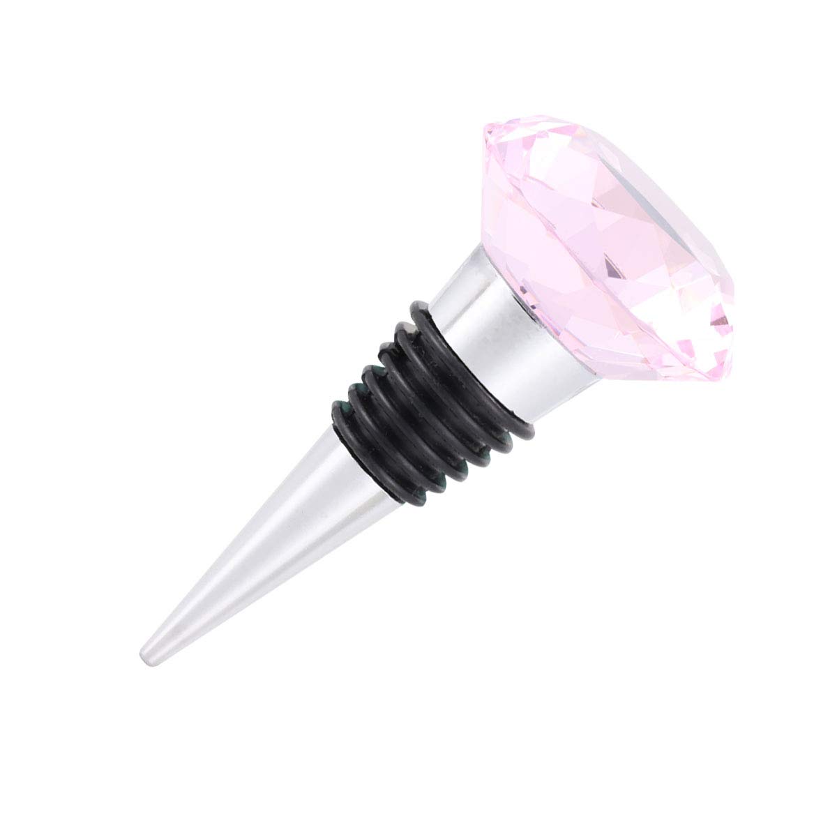 Premium Crystal Wine Bottle Stopper - Elegant Metal Cork Sealer for Wine Preservation | Perfect for Parties, Weddings & Home Bars