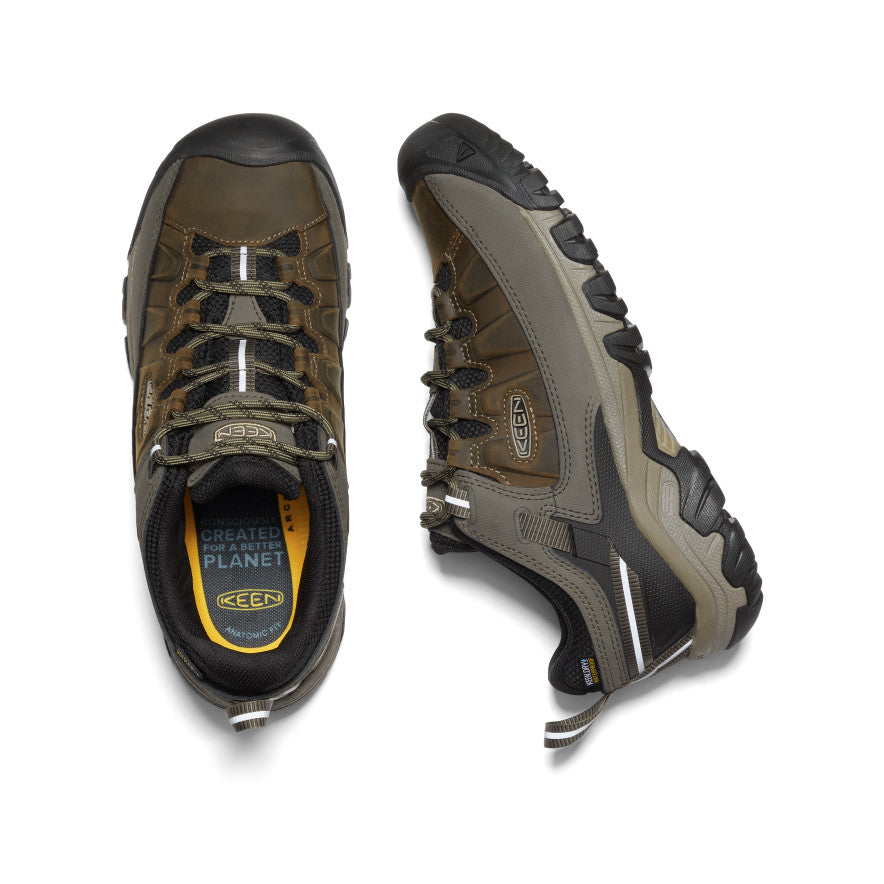 Men's KEEN Targhee III Waterproof Hiking Boots - Bungee Cord/Black - Perfect for Outdoor Adventures & Trail Hiking