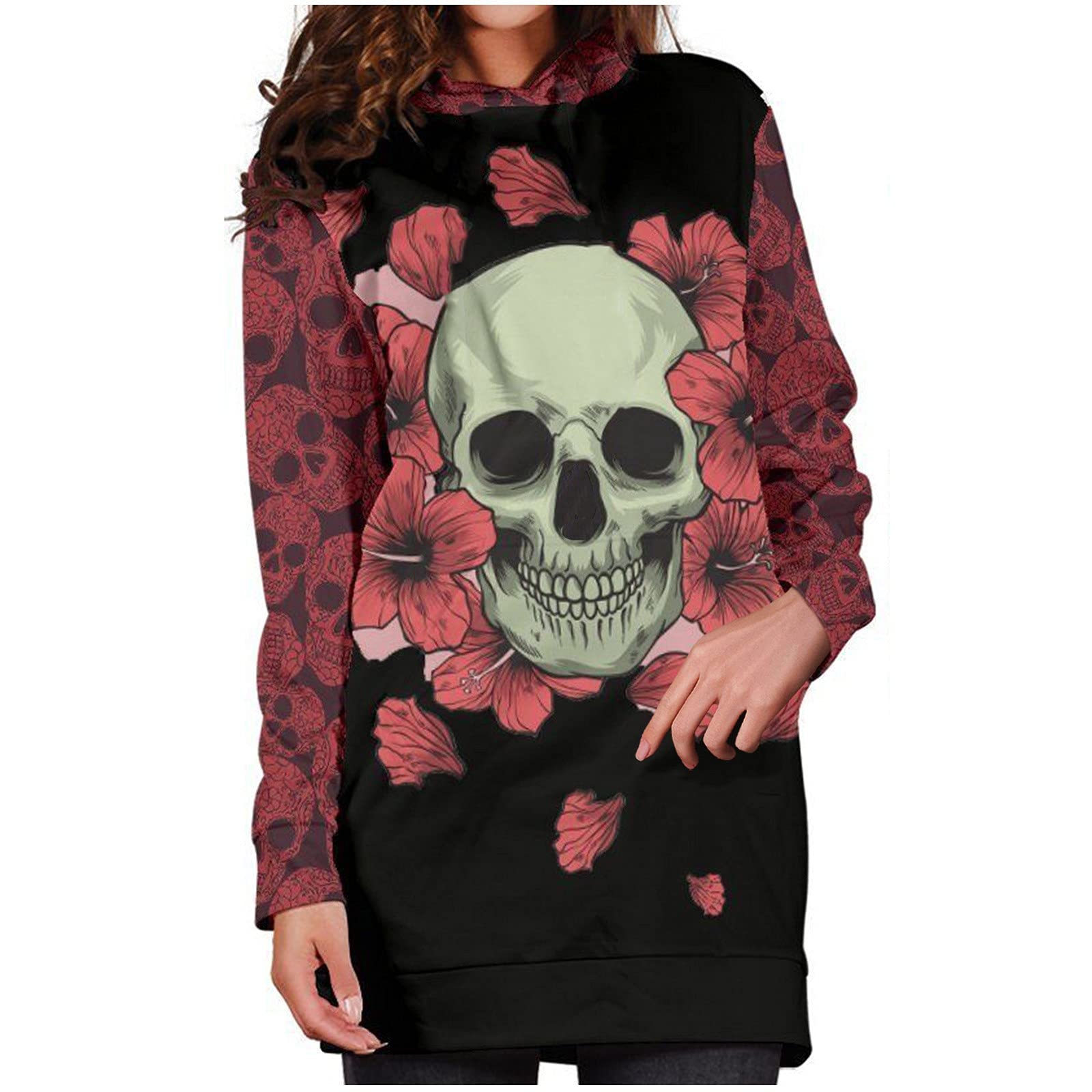 Women's Halloween Pumpkin Printed Round Neck Long Sleeve Sweatshirt - Cozy Fall Blouse for Casual Wear, Pumpkin Patch Visits & Autumn Outfits