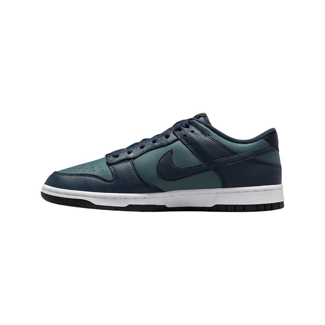 Nike Dunk Low Retro Sneakers - Armory Navy/White Men's Basketball Shoes for Casual Wear & Street Style