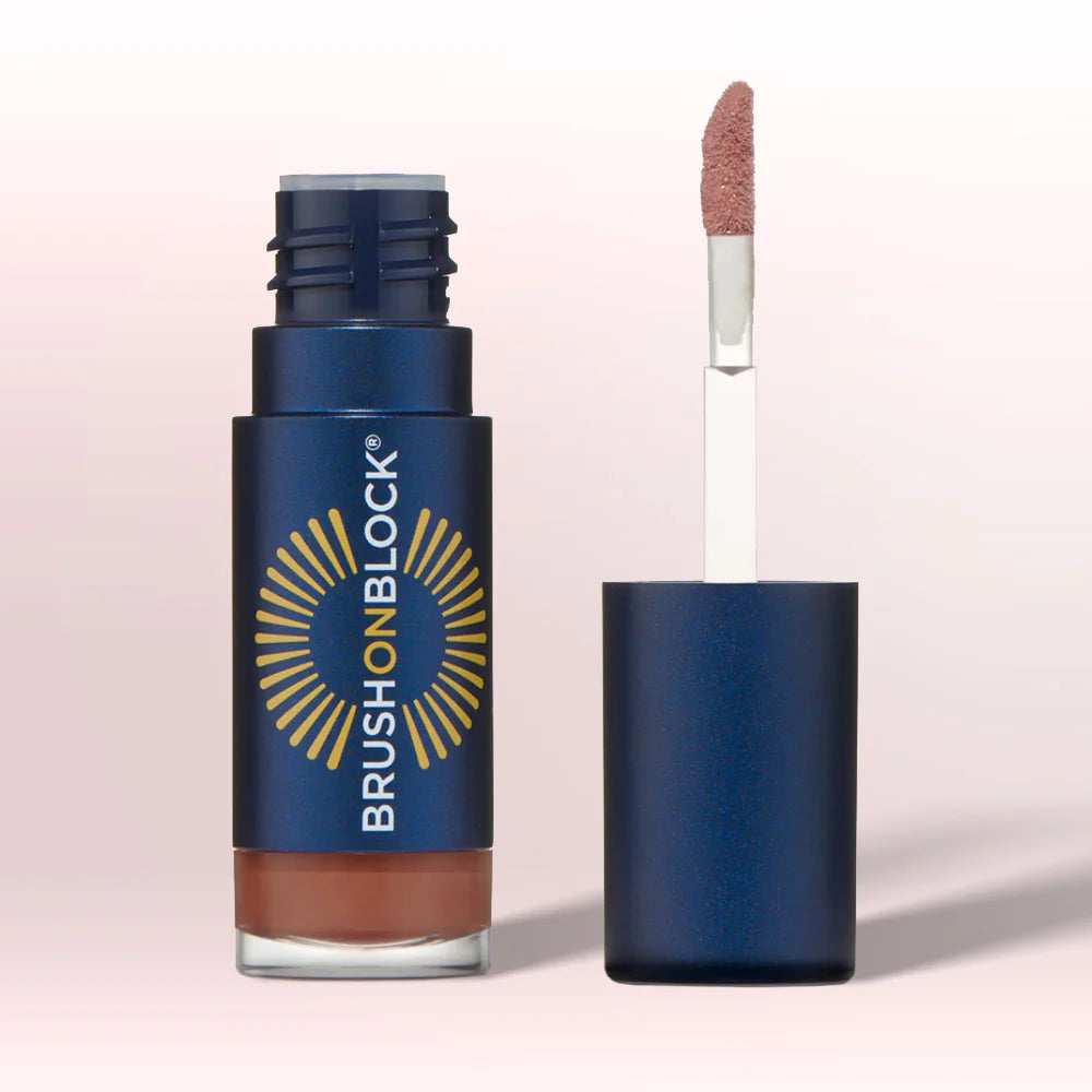 Brush on Block SPF 30 Protective Lip Oil - Moisturizing & Sun Protection for Dry Lips - Perfect for Outdoor Activities, Beach Days & Daily Sun Care