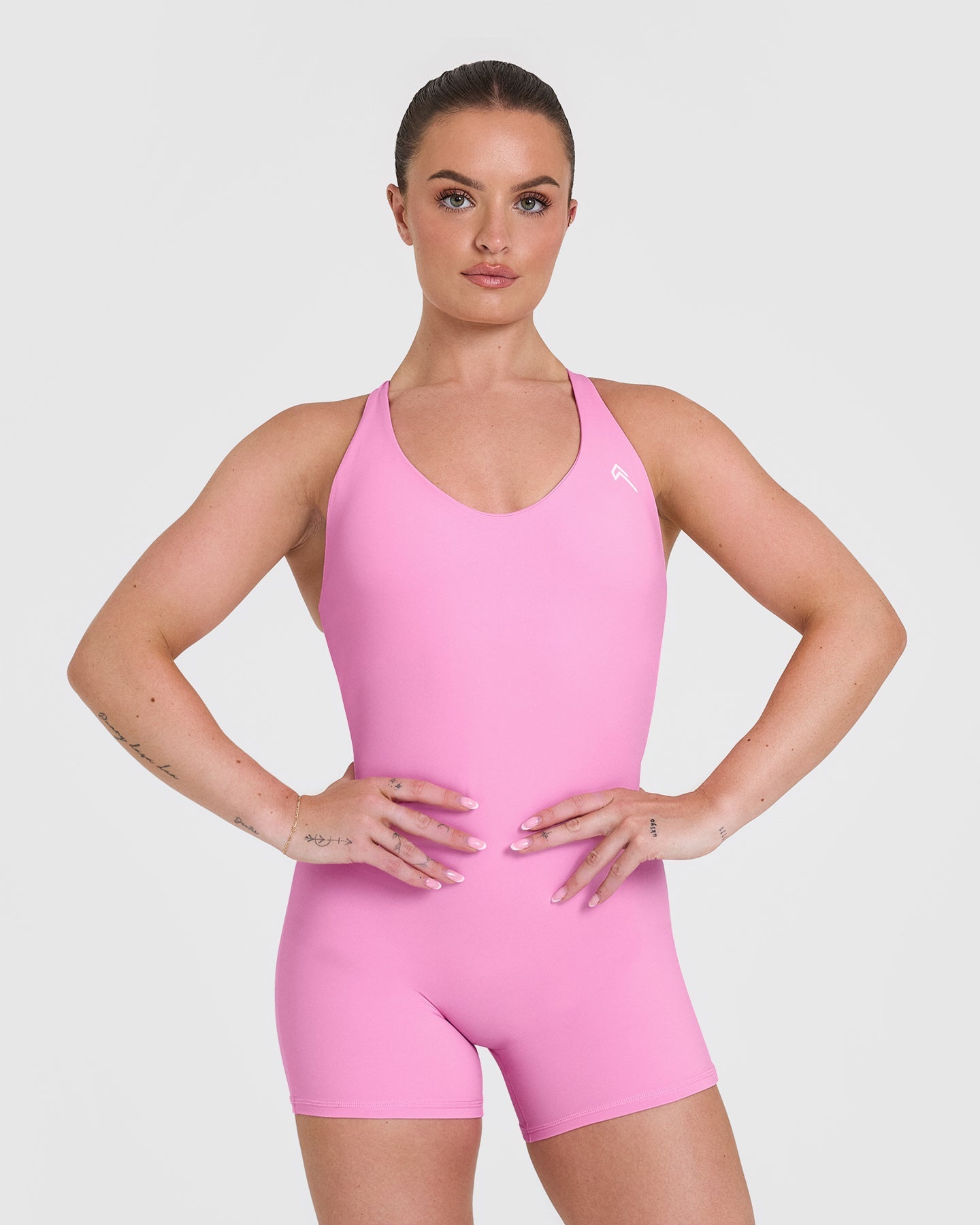 Unified Scoop Back All-In-One 6 | Power Pink Sports Bra for Women - Perfect for Yoga, Running & Gym Workouts