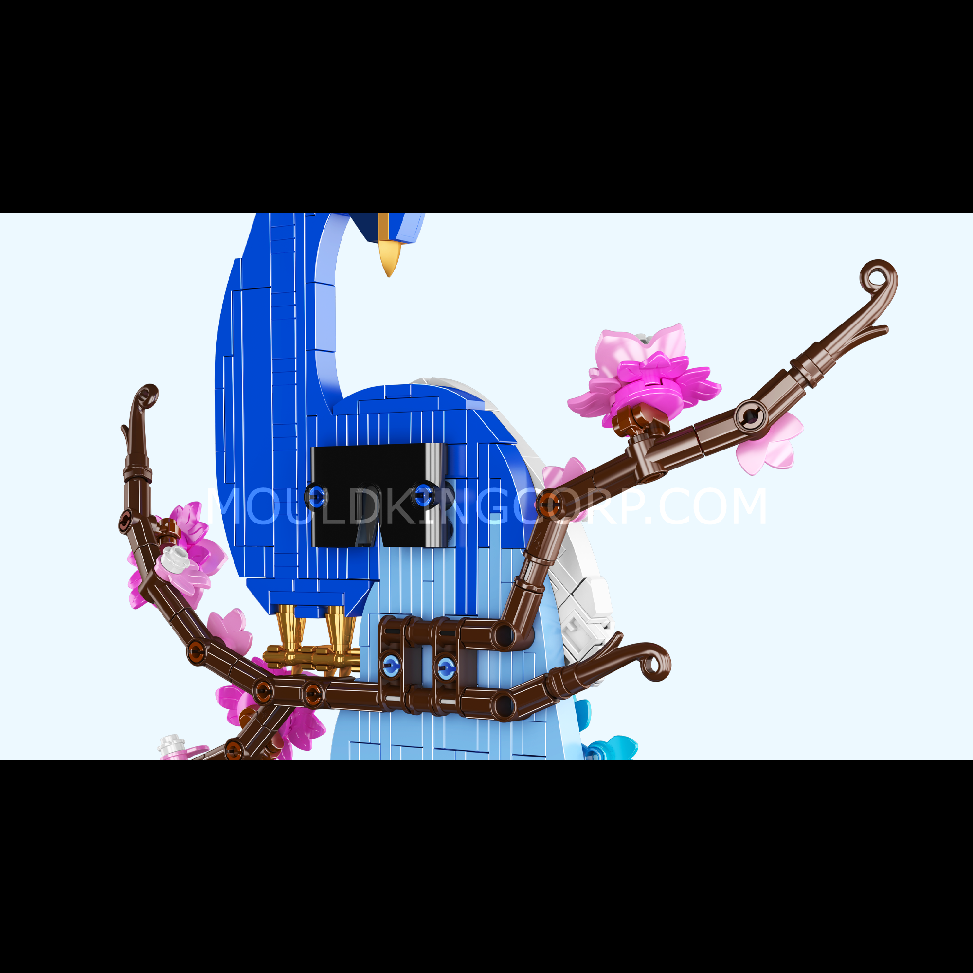 Mould King 10149 Peacock Wall Art Building Set - 690 Piece Creative Construction Kit for Home Decor & DIY Projects | Perfect for Living Room, Bedroom, or Office Decoration
