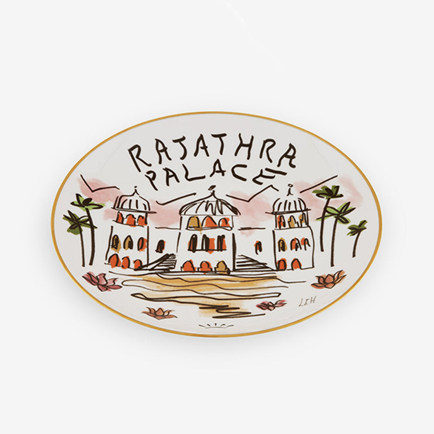 Ginori 1735 Profumi Luchino Decorative Plate - Rajathra Palace Collection - Elegant Home Decor for Dining Room, Living Room & Wall Display