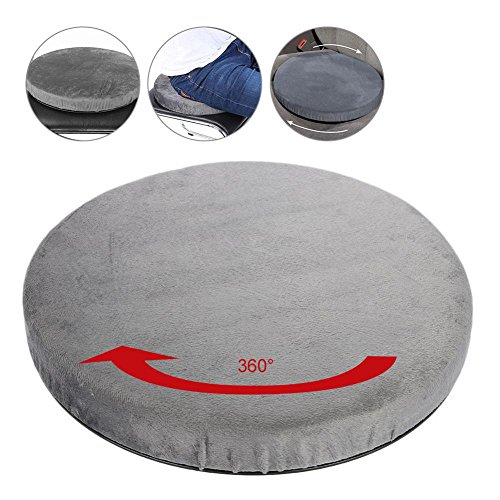 360° Rotating Car Seat Cushion - Non-Slip Swivel Chair Pad for Office & Home Use - Perfect for Drivers, Gamers & Office Workers