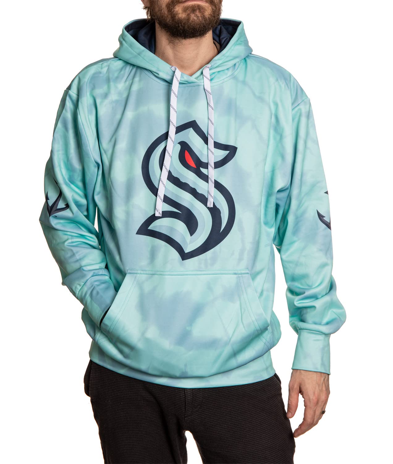 Calhoun NHL Surf & Skate Men's Tie Dye Sublimation Pullover Hoodie - Stylish & Comfortable Hoodie for Skateboarding, Surfing & Casual Wear