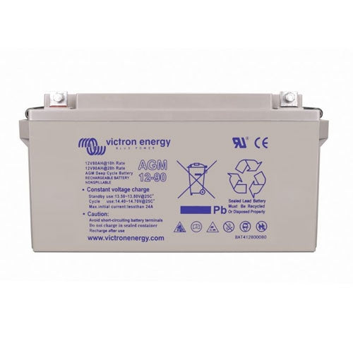 Victron Energy 12V 240Ah AGM Deep Cycle Battery (M8 Connector) - Perfect for Solar Power Systems, Marine & RV Applications