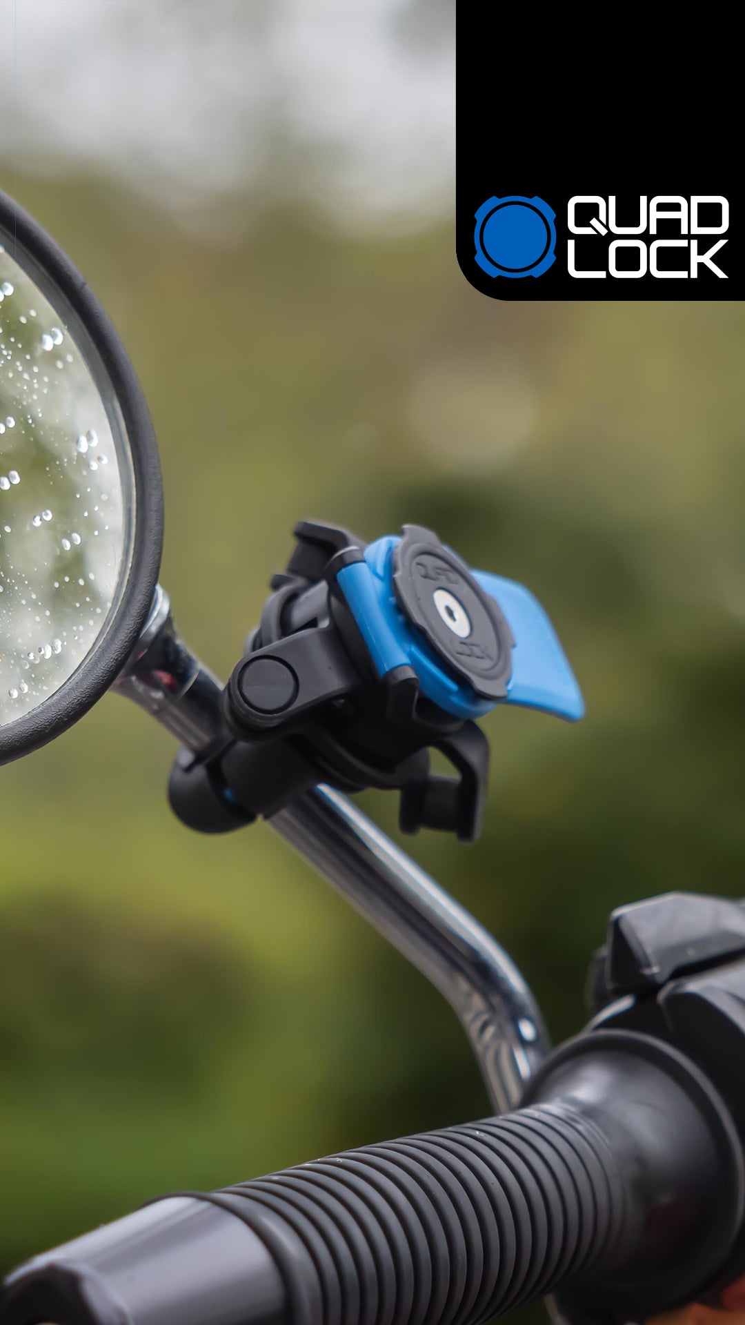 Universal Motorcycle Scooter Mirror Mount - Adjustable Handlebar Mirror for Safe Riding - Perfect for Commuting, Touring & Off-Road Adventures