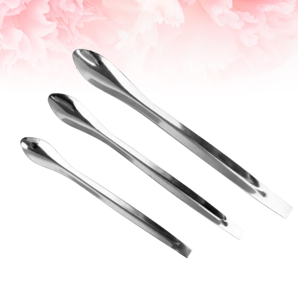 Stainless Steel Cosmetic Spatula - Makeup Spatula for Lipstick, Powder & Cream Application | Travel-Friendly Compact Beauty Tool | Perfect for Salon, Home & Travel Makeup Kits