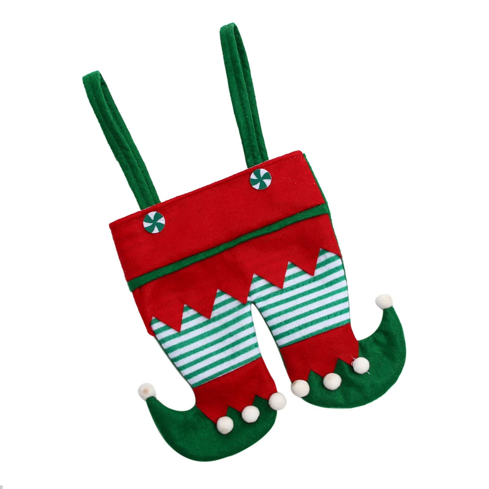 Christmas Elf Boots Candy Bags - Holiday Gift Handbags & Stocking Stuffers for Kids, Snack Storage Pouches, Festive Xmas Tree Ornaments & Hanging Decorations - Perfect for Holiday Parties, Gift Exchanges & Christmas Home Decor
