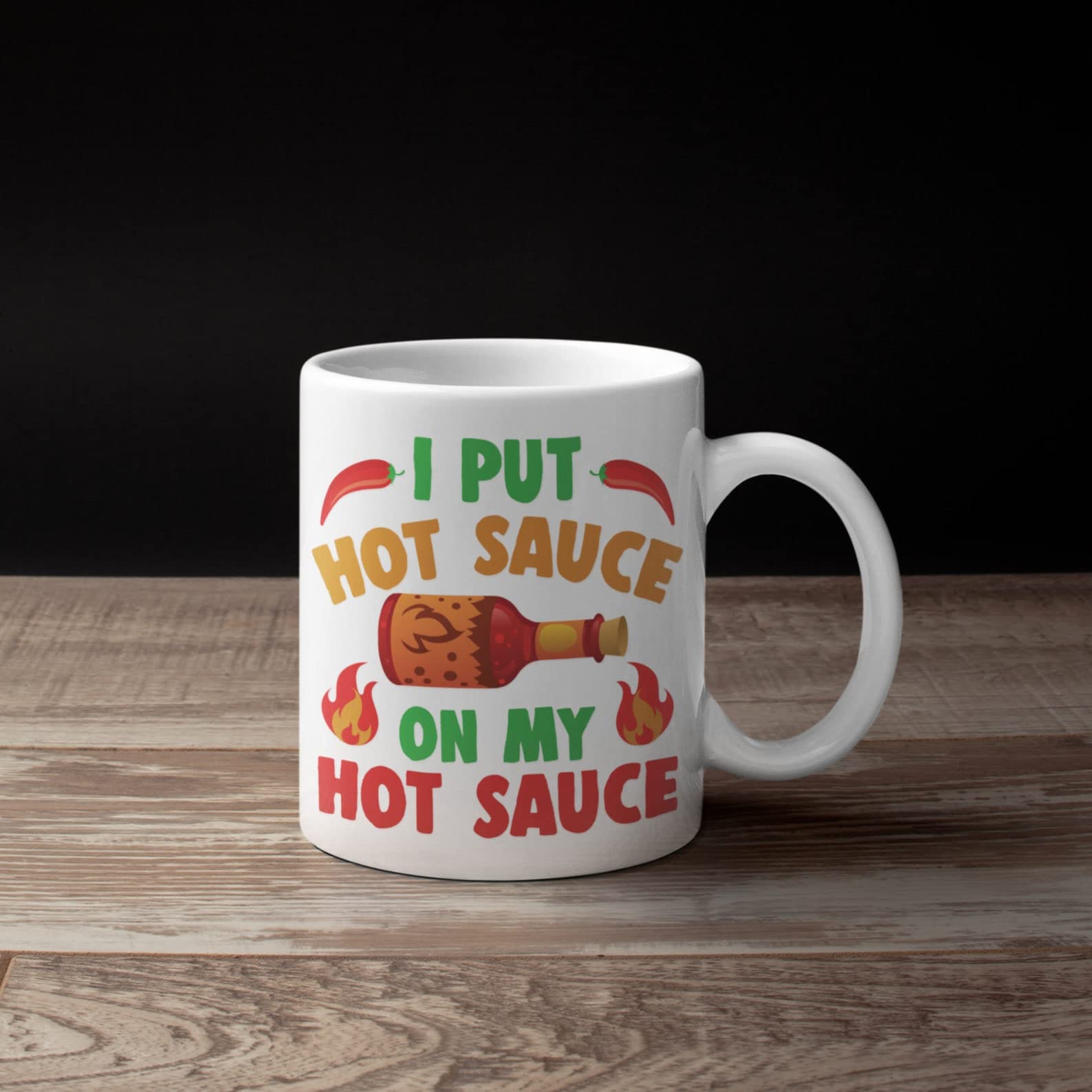 Funny Hot Sauce Mug - Unique Gift for Men, Women, Friends & Coworkers - Perfect for Birthday, Father's Day, Christmas & Thanksgiving - Set of 5 - Great for Coffee Lovers & Spicy Food Enthusiasts